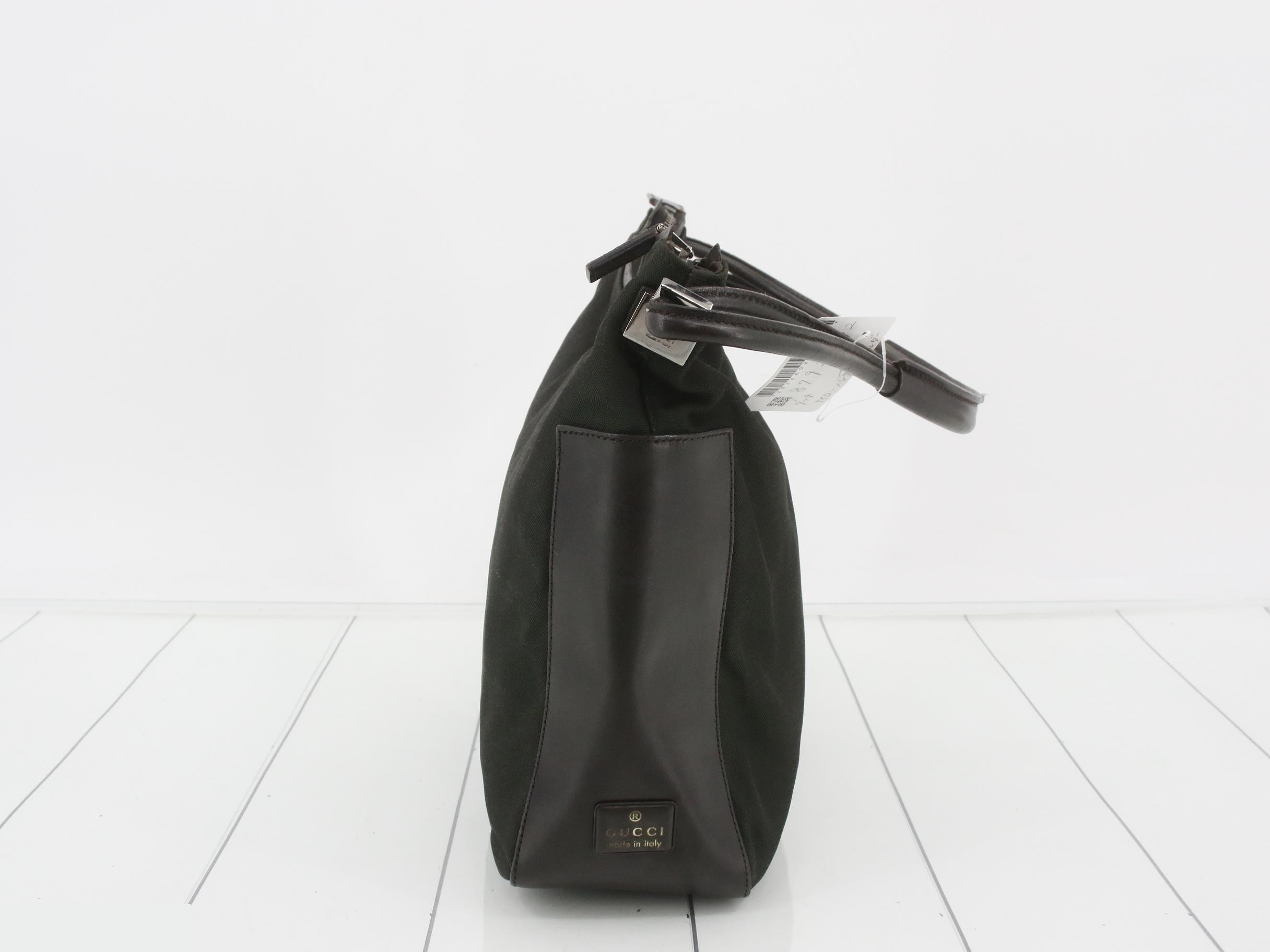 Nylon x leather shoulder bag — view 4