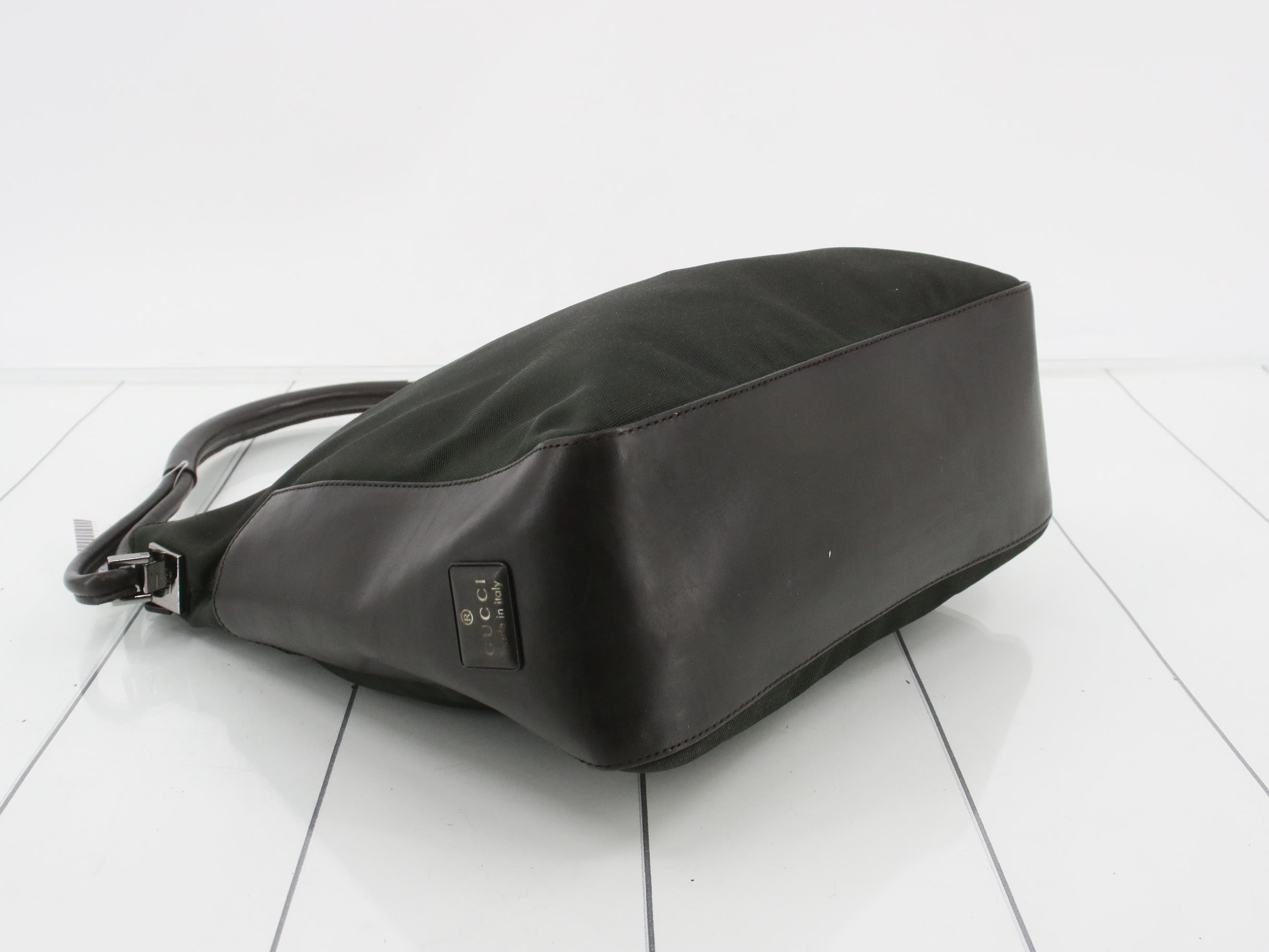 Nylon x leather shoulder bag — view 5