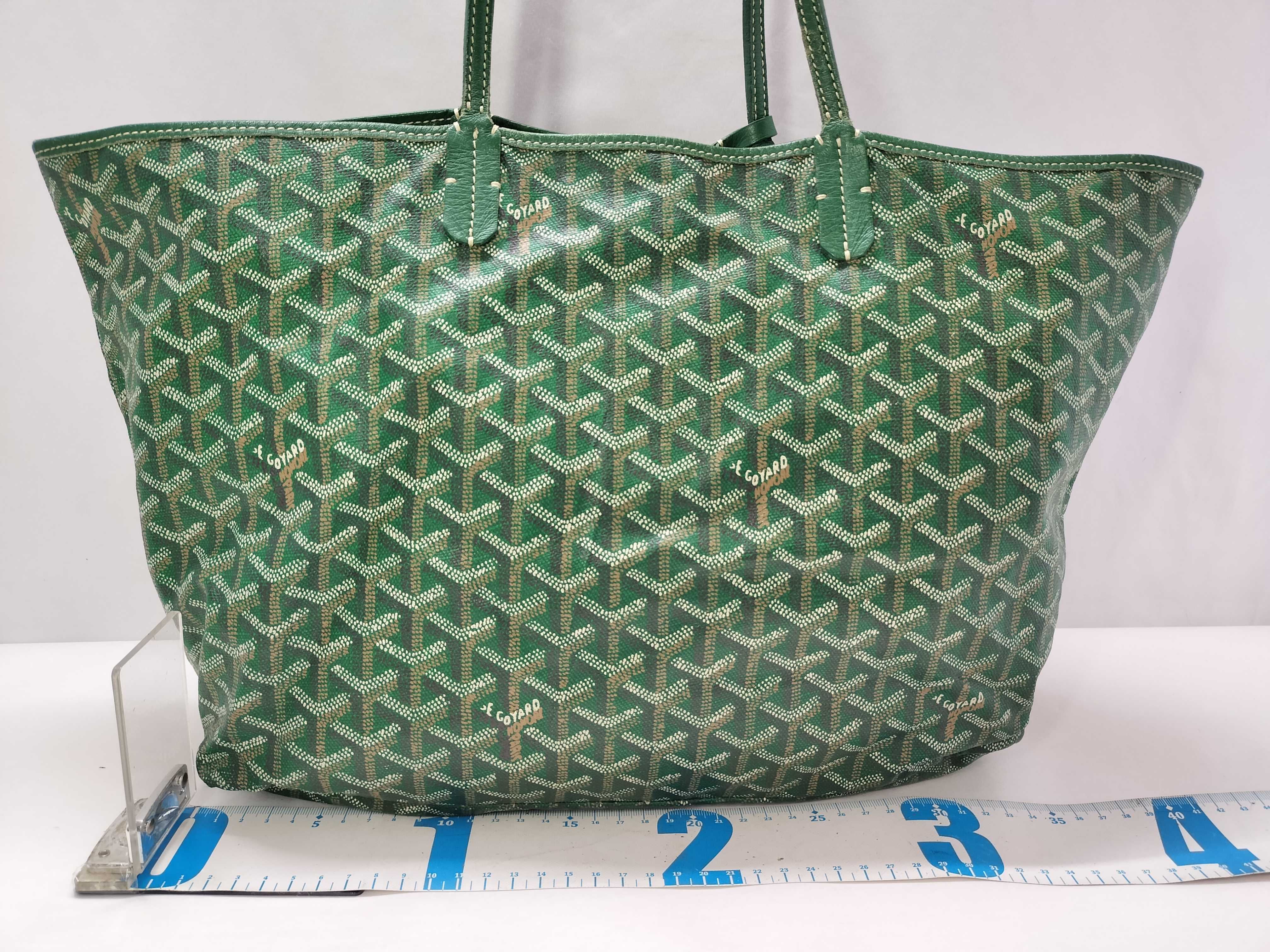 Saint Louis PM PVC x Leather Tote Bag, Green Tote Bag — view 2