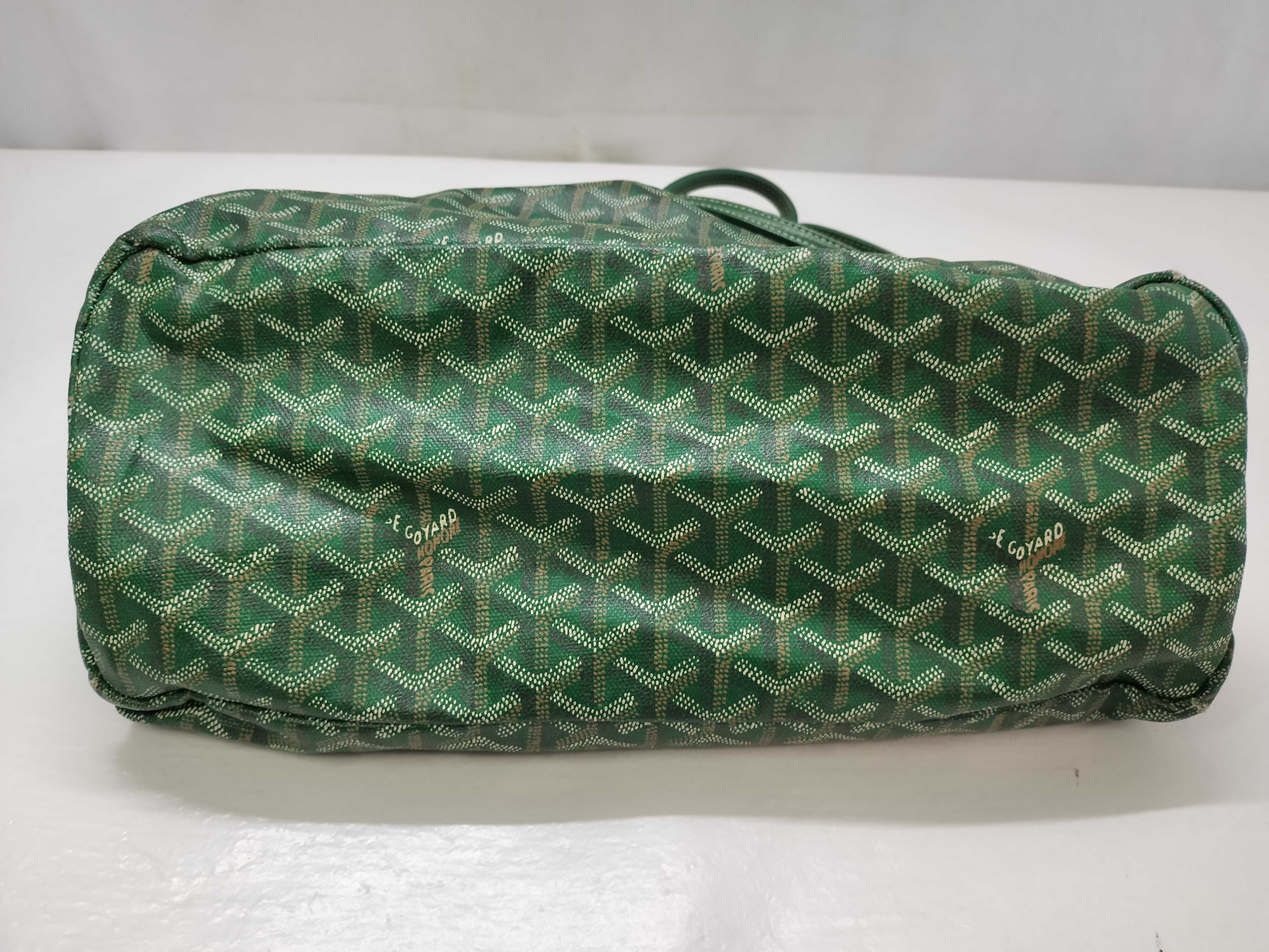 Saint Louis PM PVC x Leather Tote Bag, Green Tote Bag — view 14
