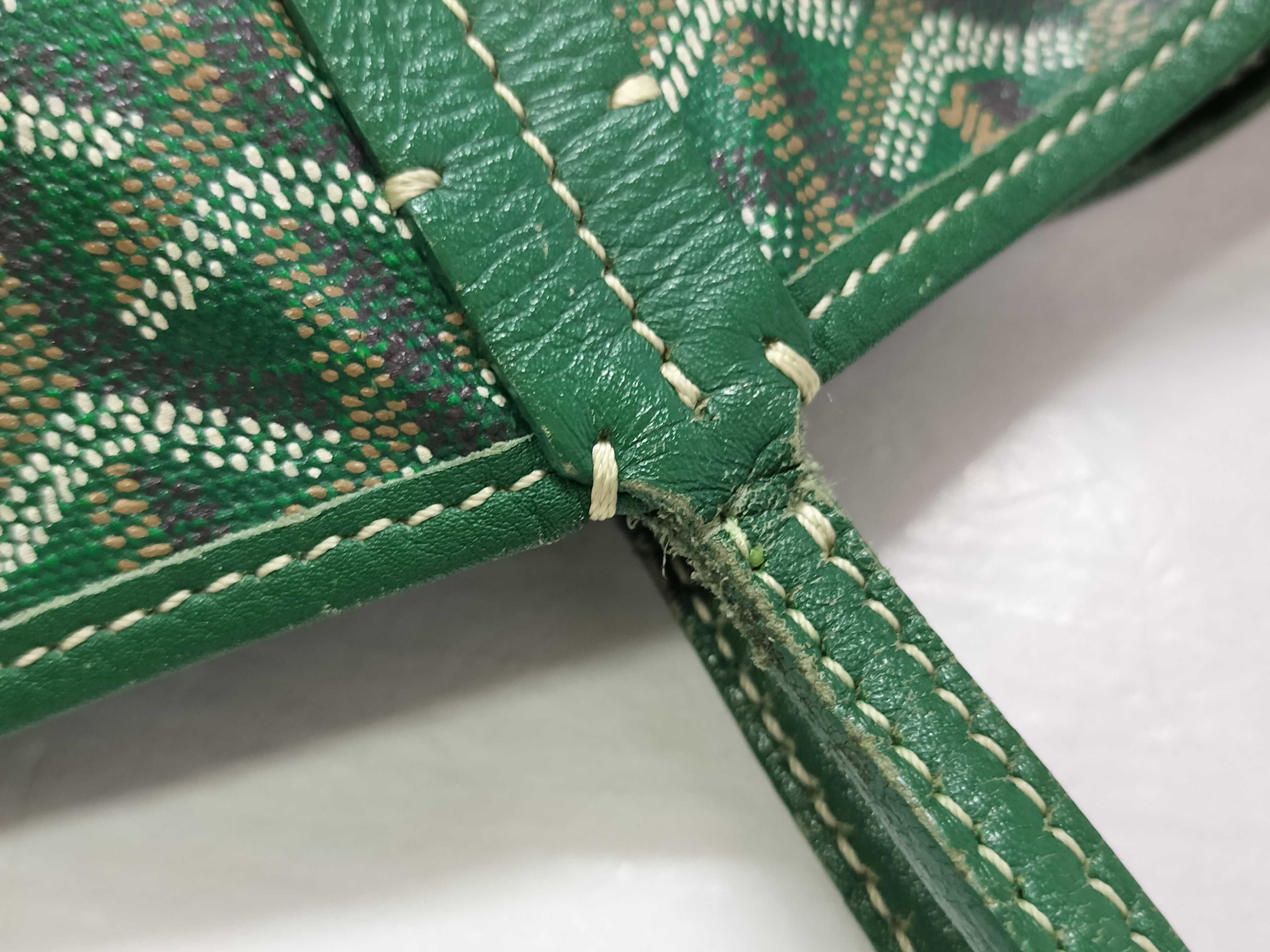 Saint Louis PM PVC x Leather Tote Bag, Green Tote Bag — view 5