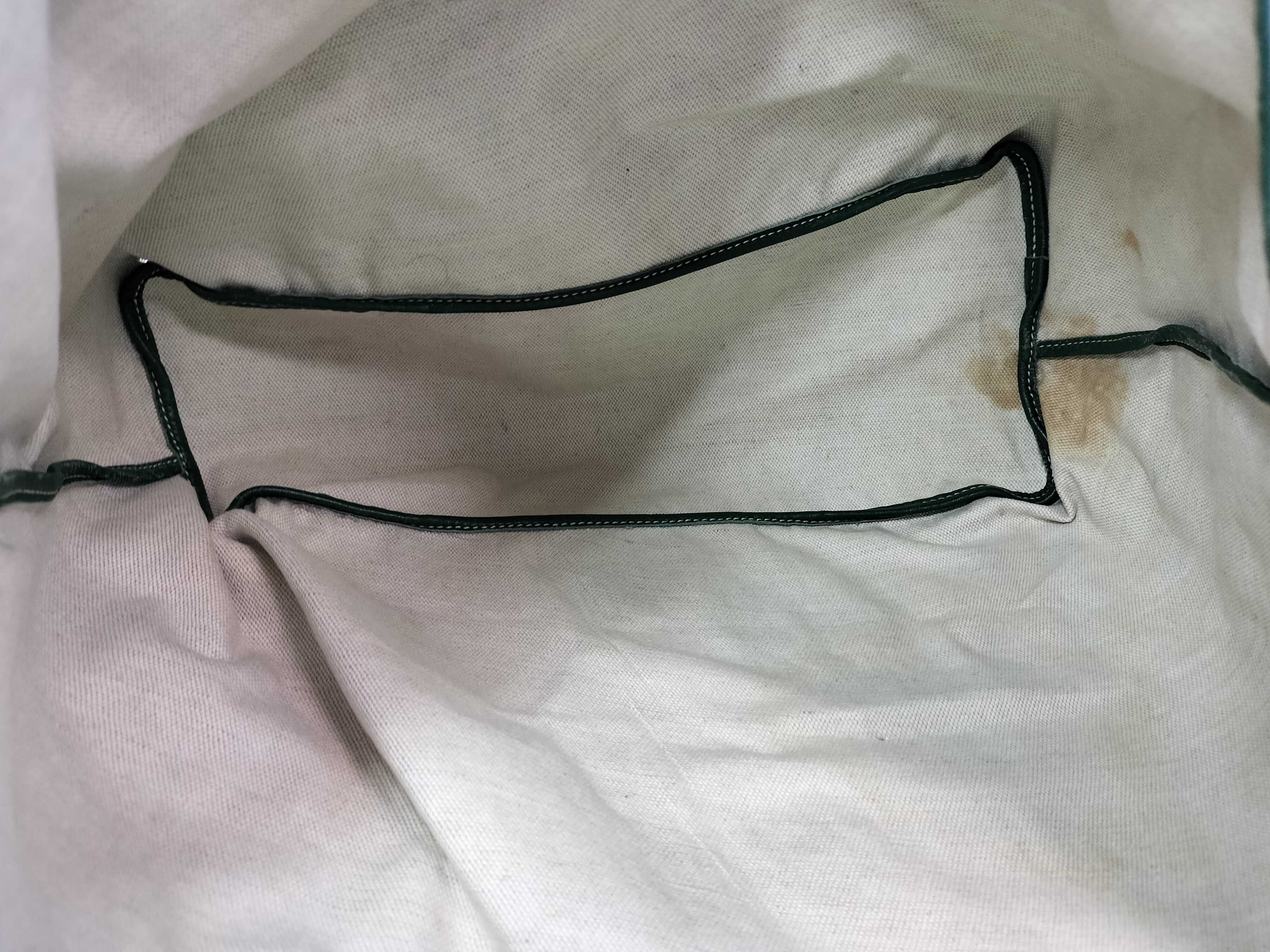 Saint Louis PM PVC x Leather Tote Bag, Green Tote Bag — view 7