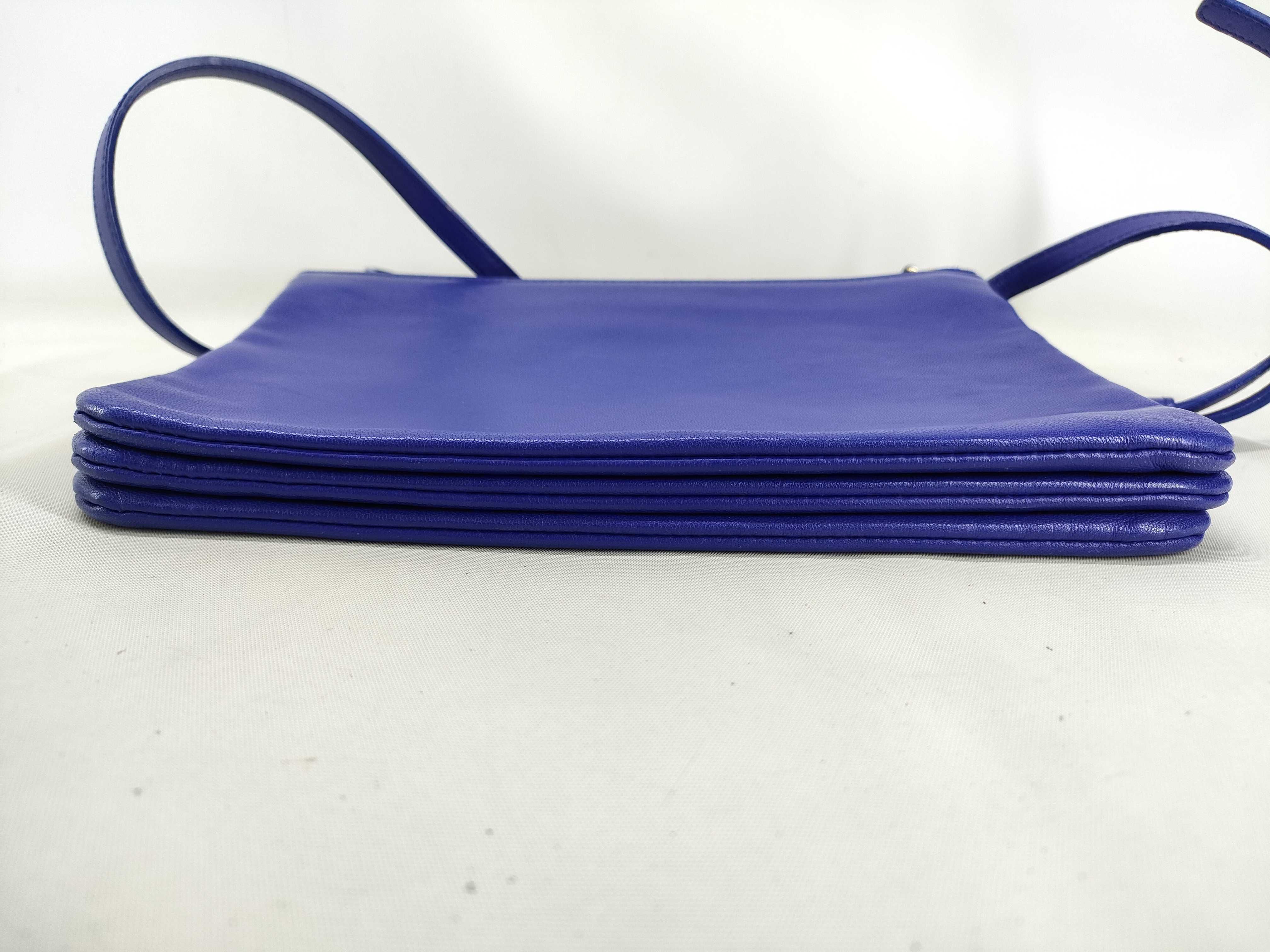 bag, Celine Trio leather shoulder bag, women's, purple shoulder bag — view 3