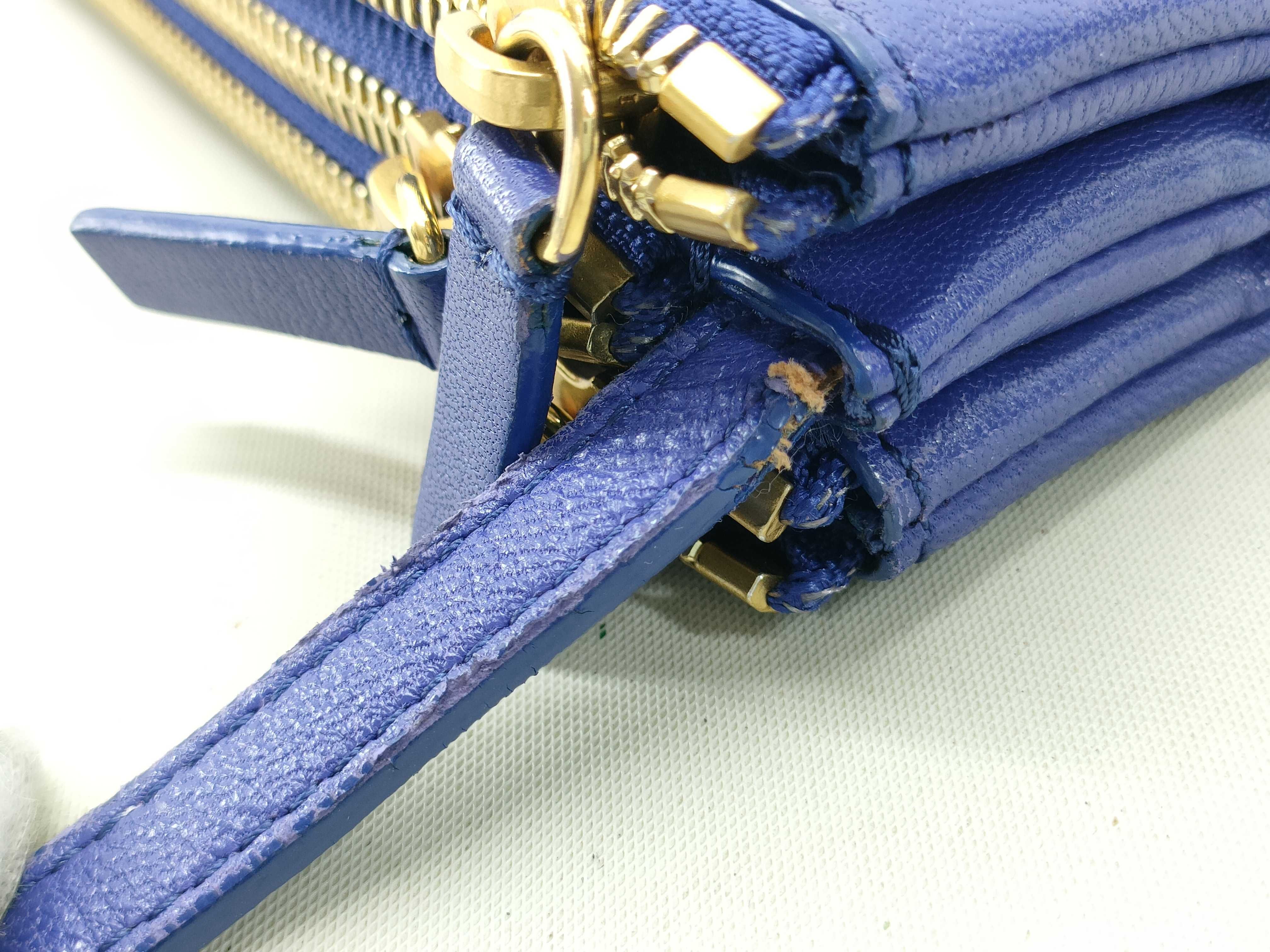 bag, Celine Trio leather shoulder bag, women's, purple shoulder bag — view 7