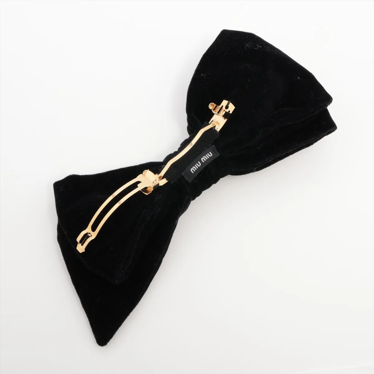Logo Barrette, GP x Velour, Black, — view 3
