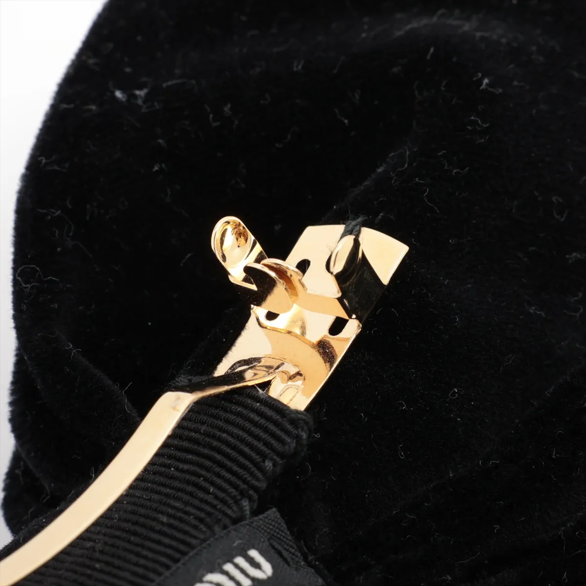 Logo Barrette, GP x Velour, Black, — view 4