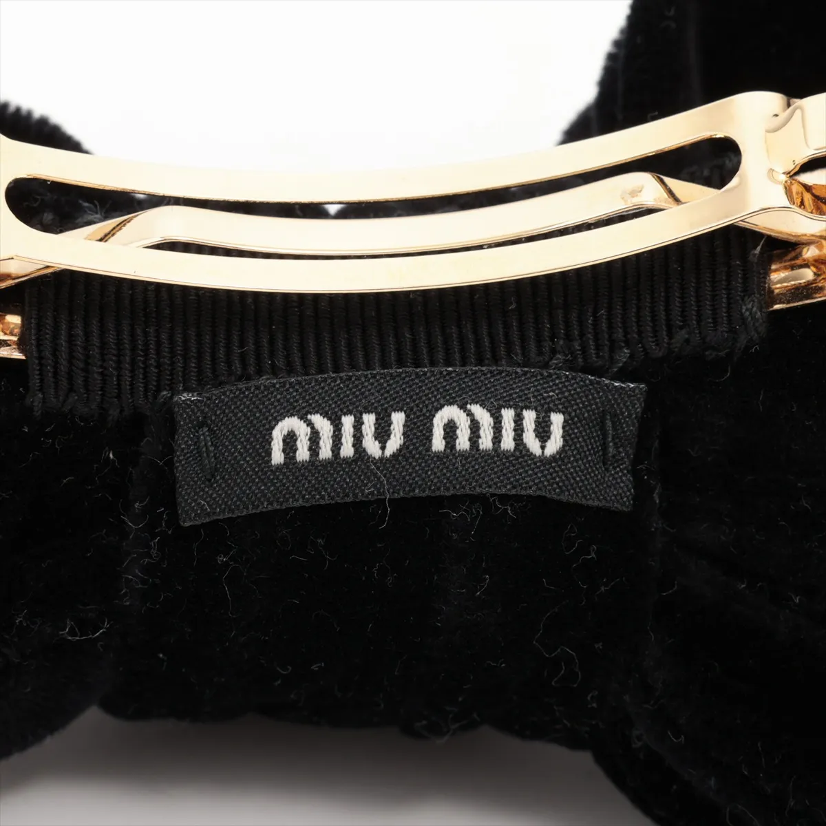 Logo Barrette, GP x Velour, Black, — view 6