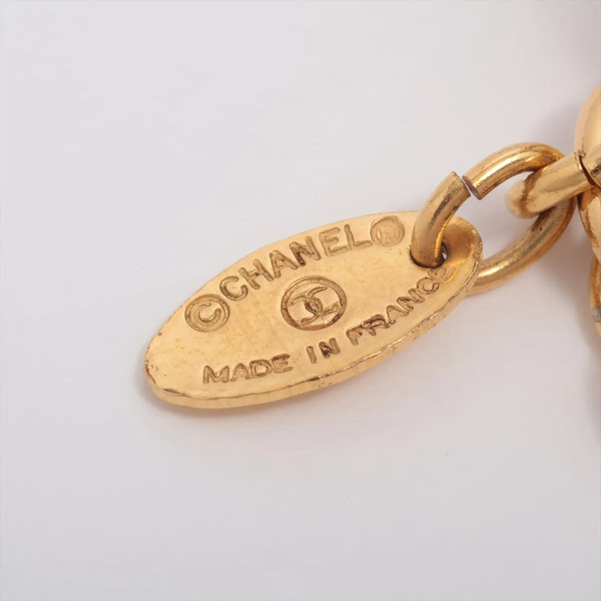 Coco Mark 3847 Necklace, GP Gold, dents, — view 4