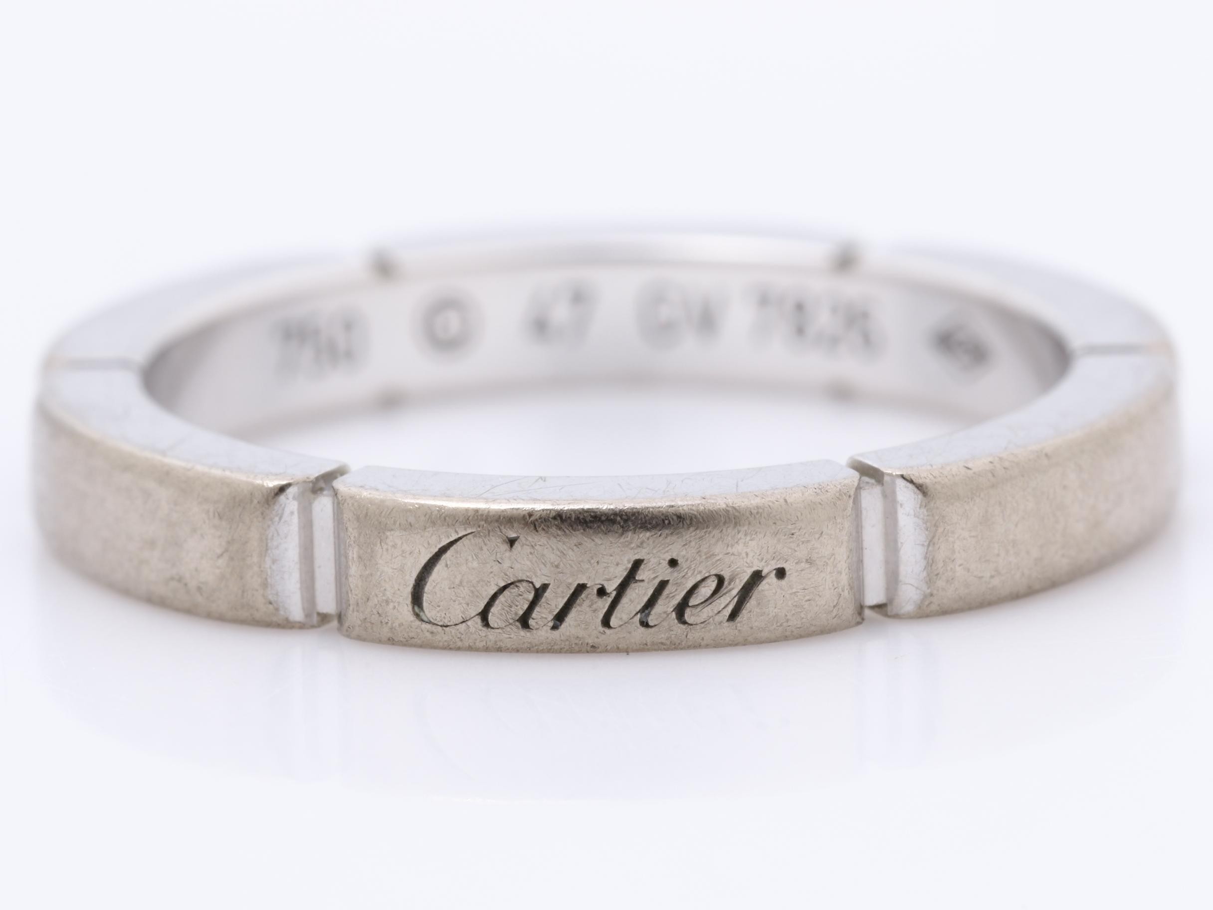 Maillon Panthère ring, 750WG, 3.9g, size 47. — view 2