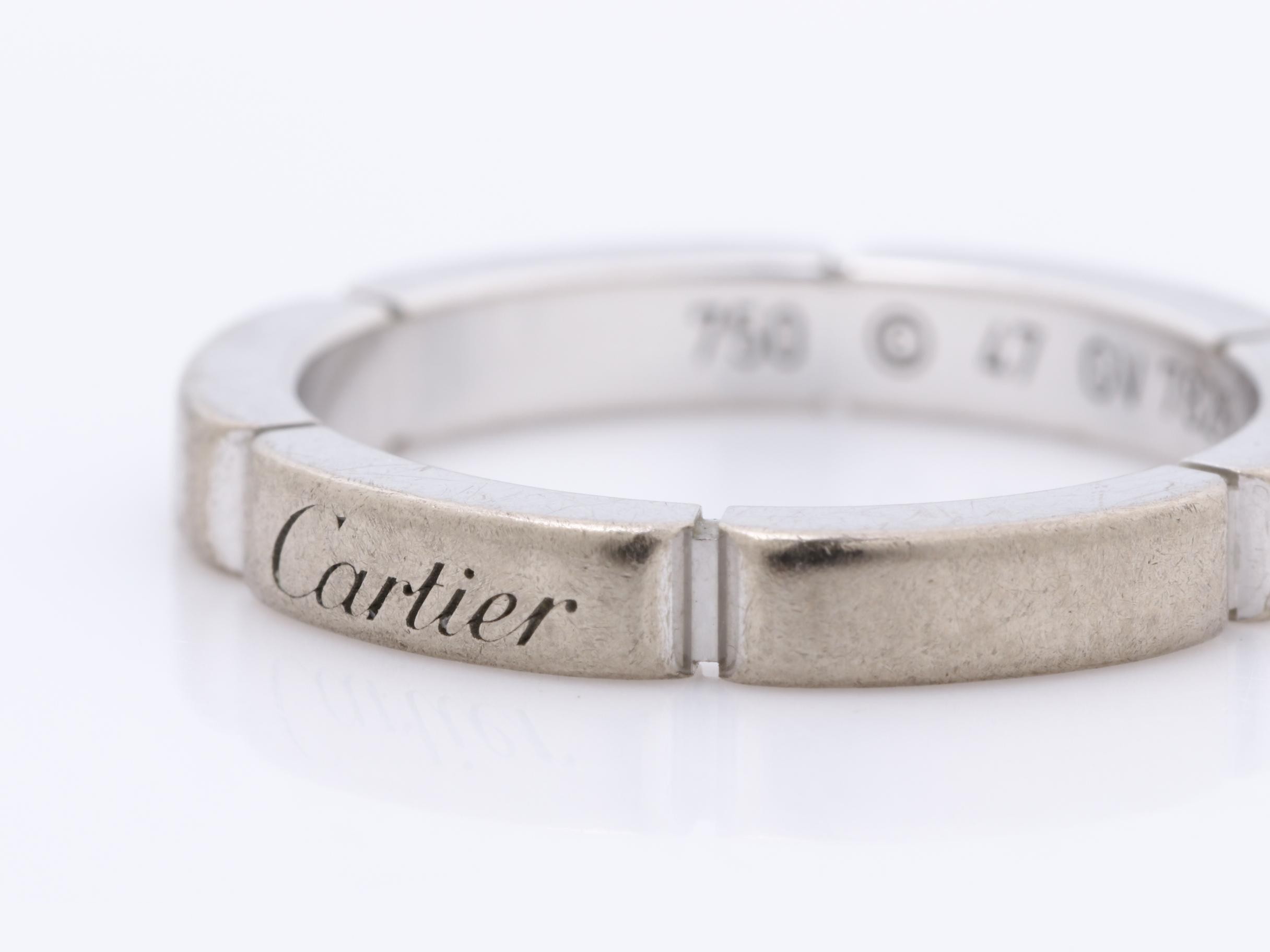 Maillon Panthère ring, 750WG, 3.9g, size 47. — view 3