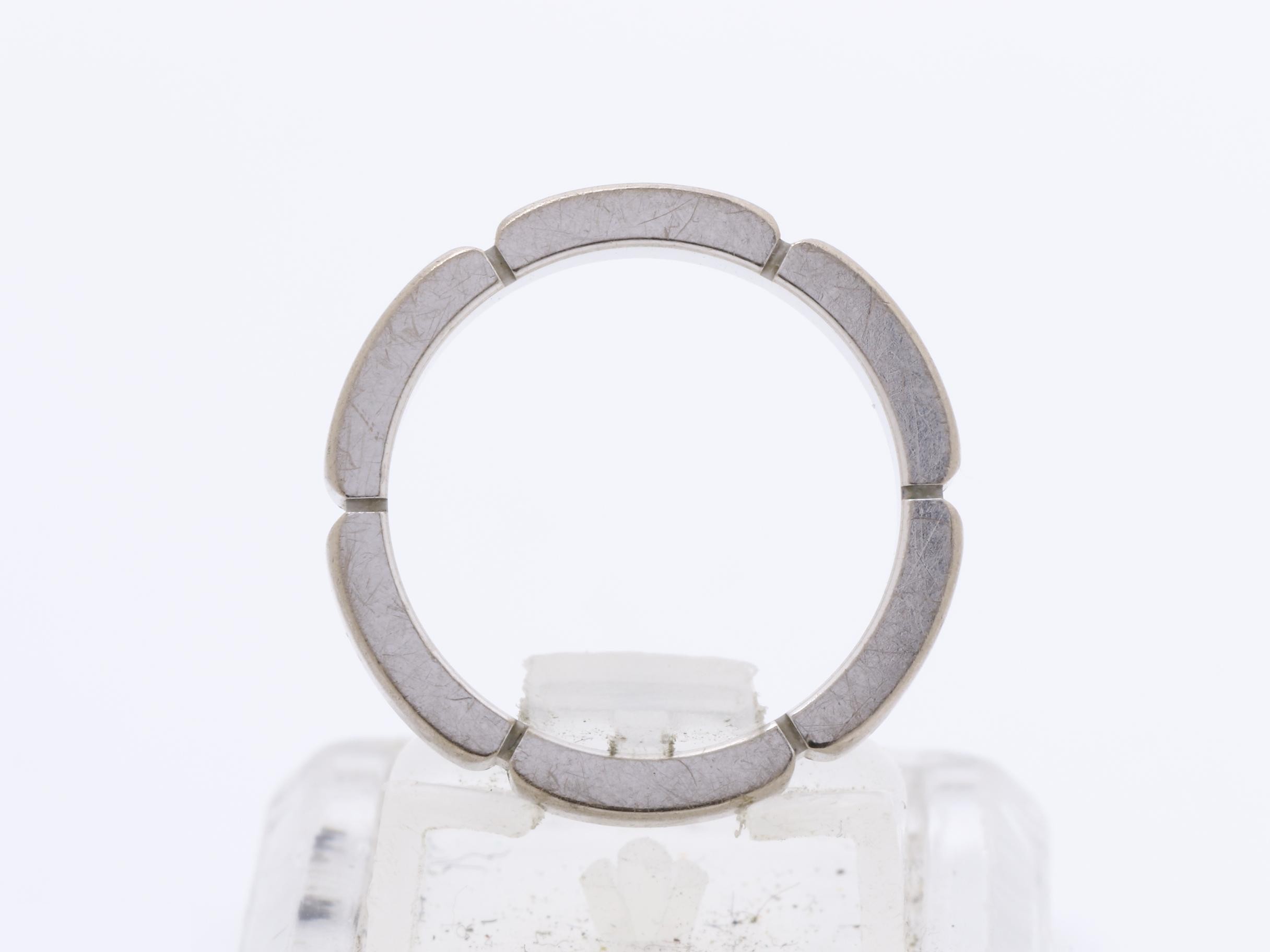Maillon Panthère ring, 750WG, 3.9g, size 47. — view 5