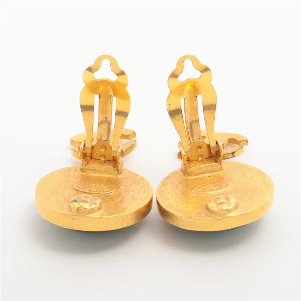 Cocomark 95A Earrings (for both ears) GP Gold x Green — view 4