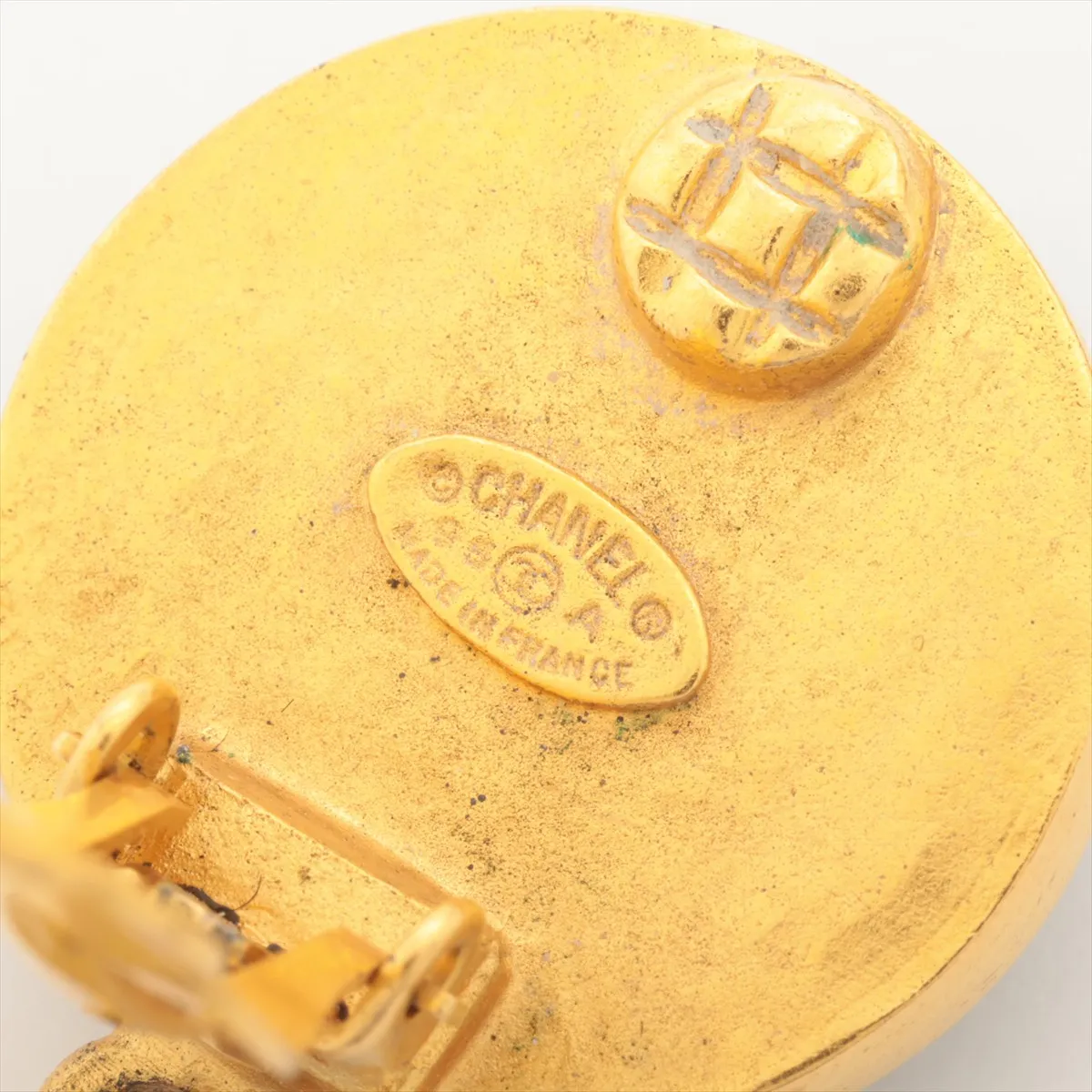 Cocomark 95A Earrings (for both ears) GP Gold x Green — view 5