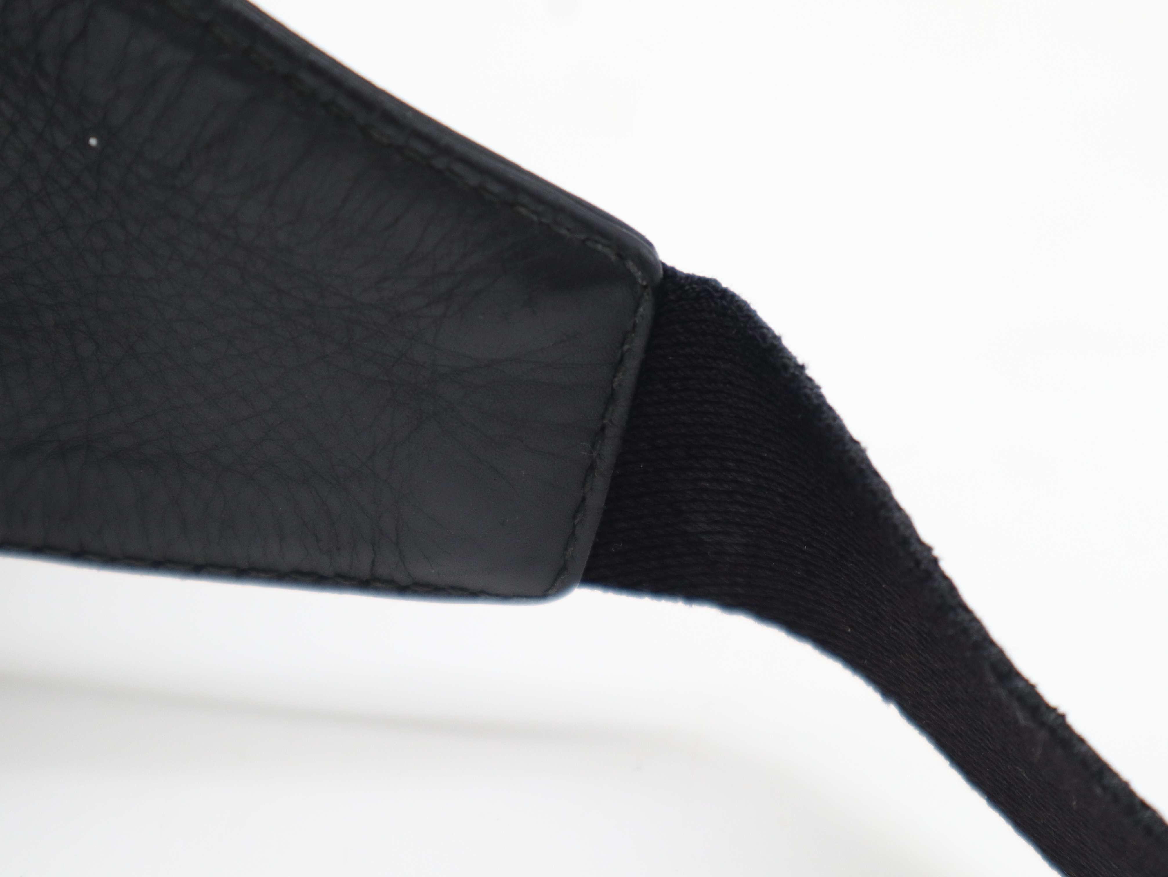 Intrecciato Leather Black Shoulder Bag — view 7