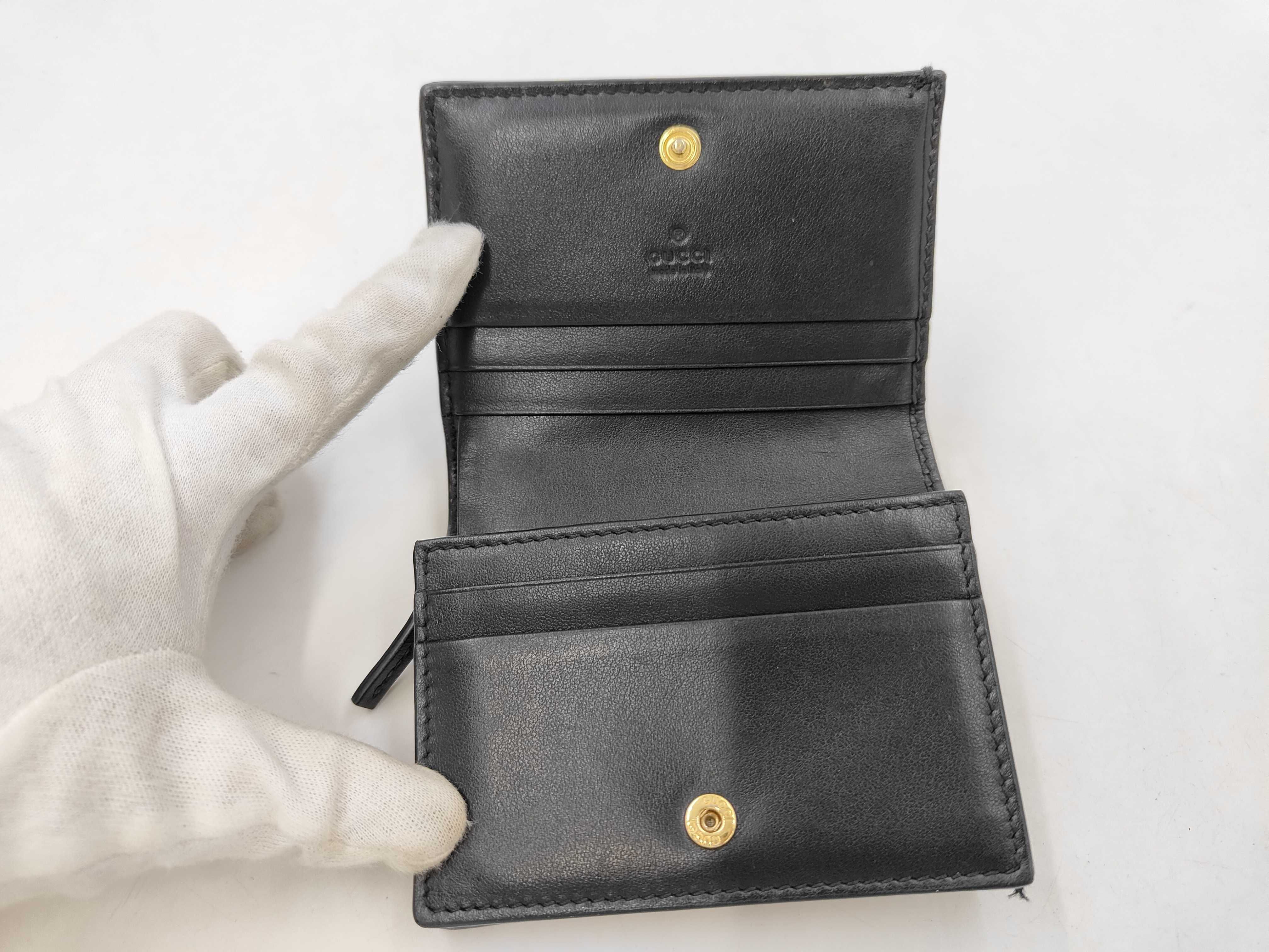 GG Matelassé Compact Wallet, Bi-fold Wallet, 723786, Black — view 4
