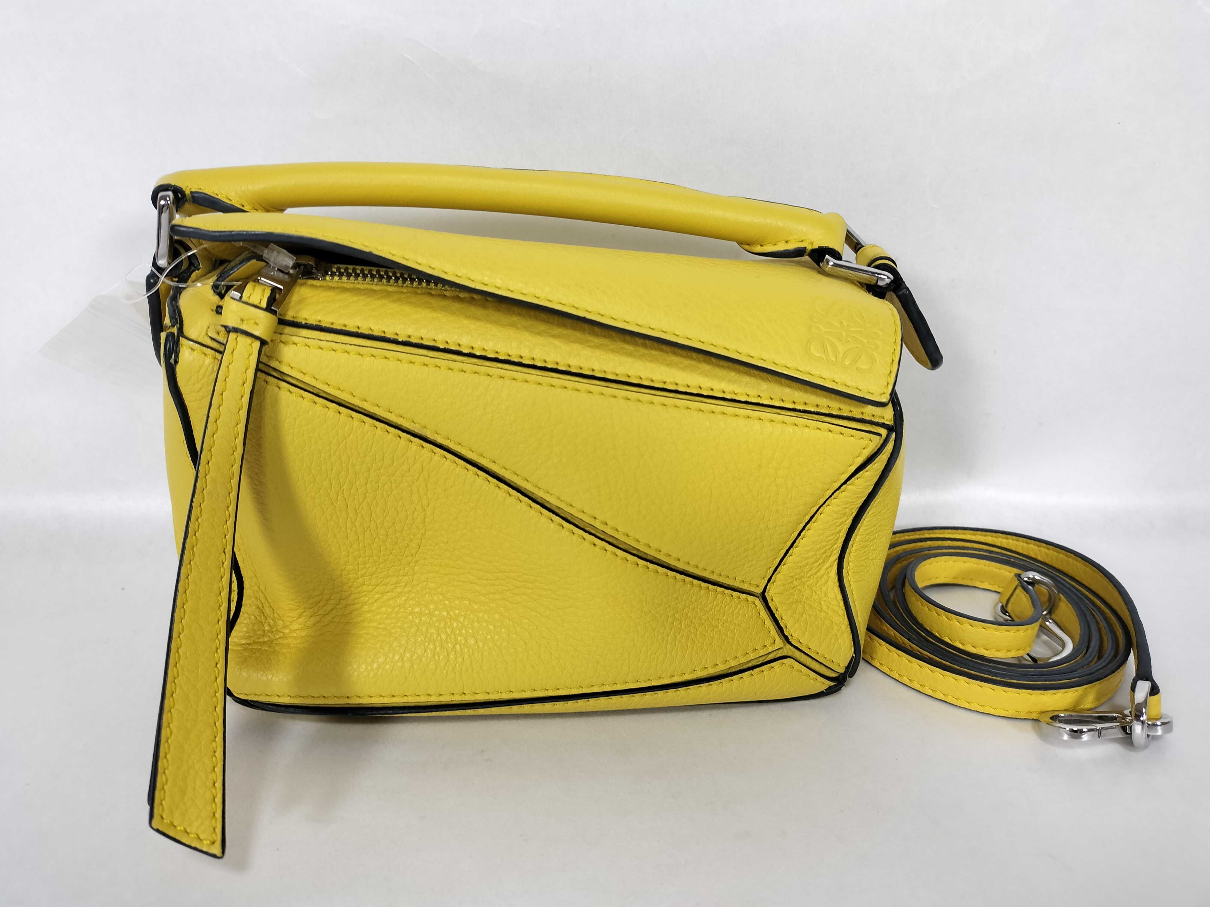 2-Way Shoulder Bag, Yellow/Silver, Puzzle Bag Shoulder Bag
