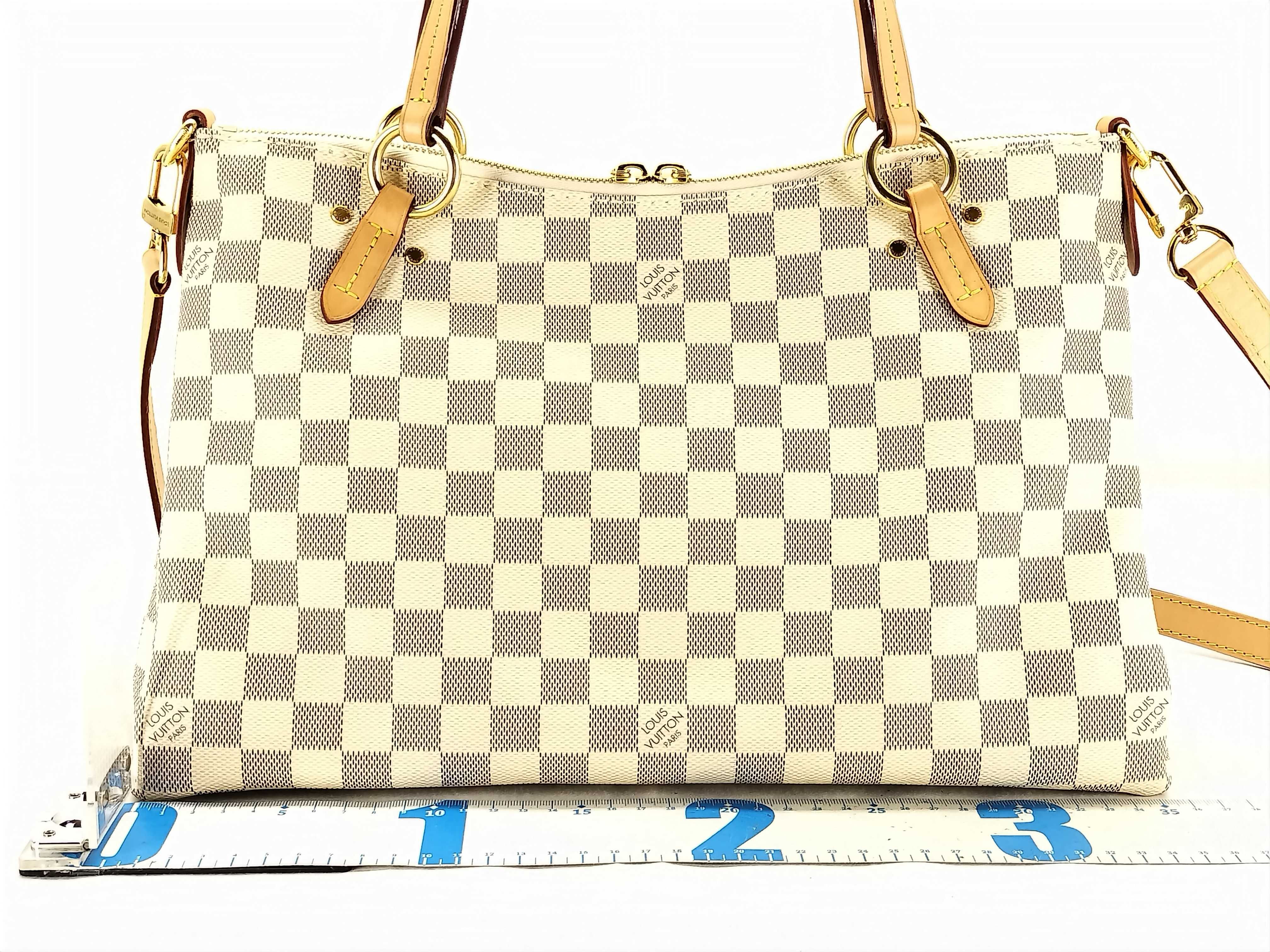Damier Azur Tote Bag N40022. Accessories: Dust bag, shoulder strap, tote bag. — view 2