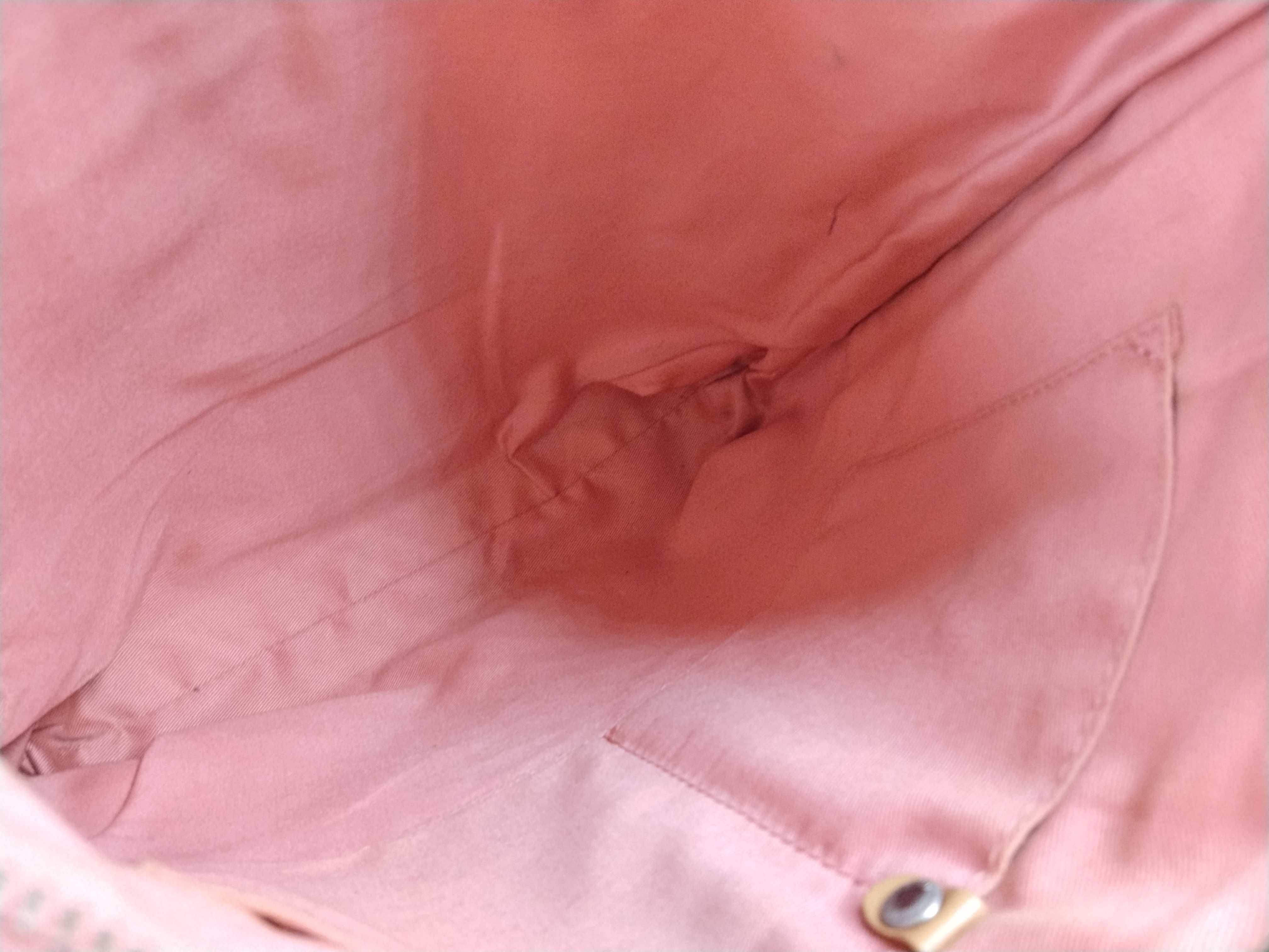 Blue Label Canvas Shoulder Bag, Pink, Checked Bottom — view 10