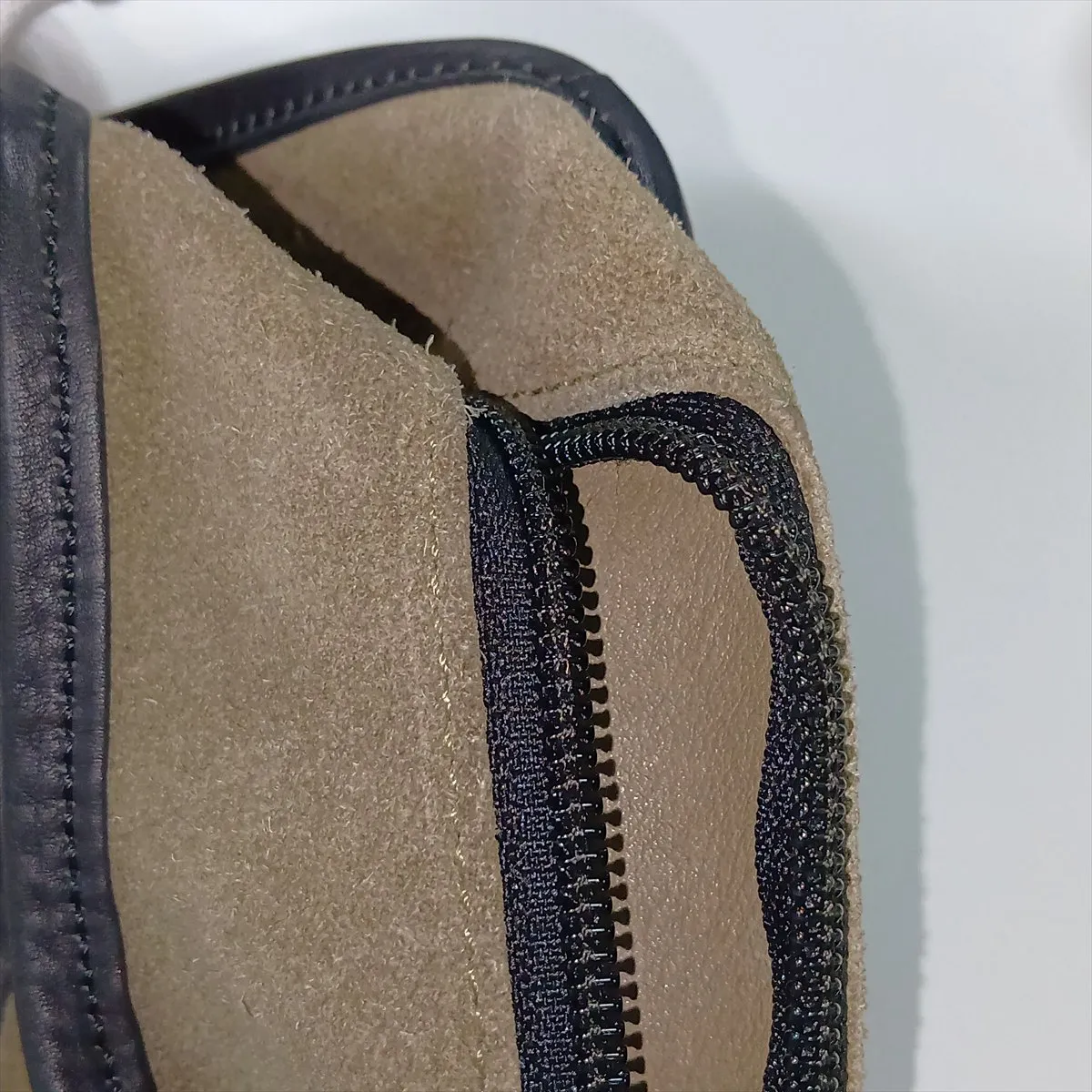 Amazona 32 Suede and Leather Handbag, Green and Brown — view 10