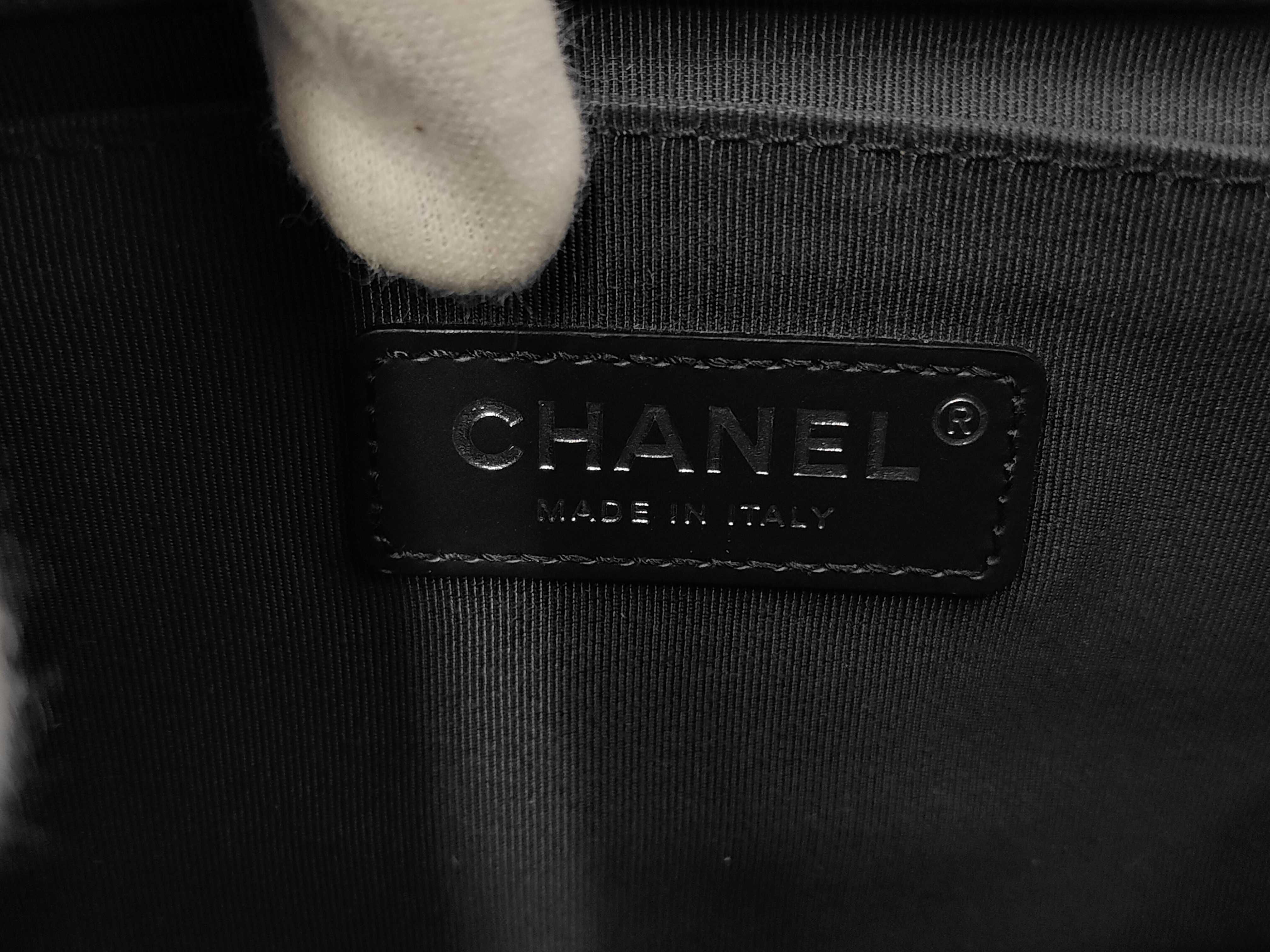 Boy Chanel Caviar Navy Shoulder Bag — view 9