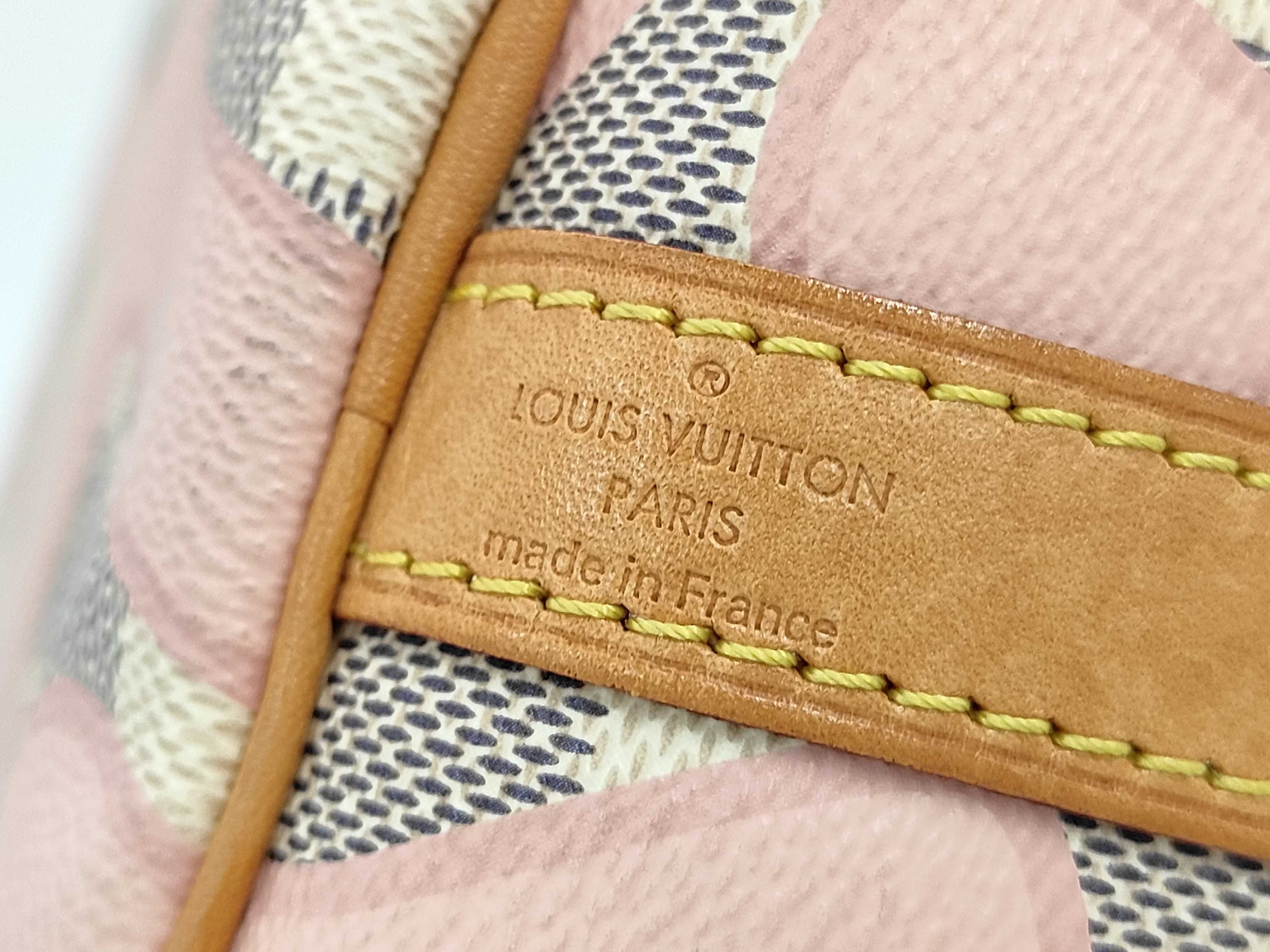 LV Speedy Bandoulière 30 N41052 Azur Rose Ballerine Handbag — view 11