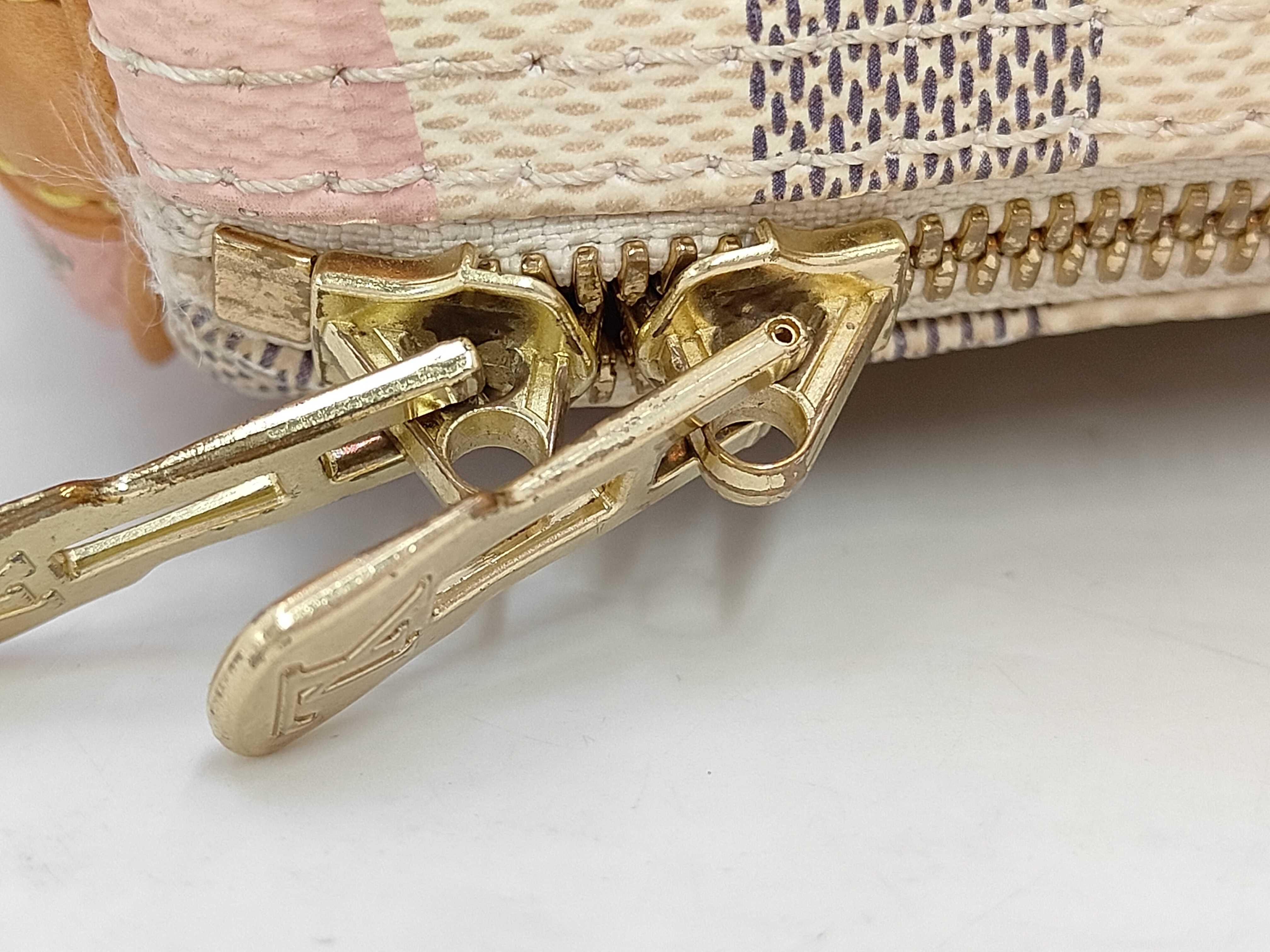 LV Speedy Bandoulière 30 N41052 Azur Rose Ballerine Handbag — view 8