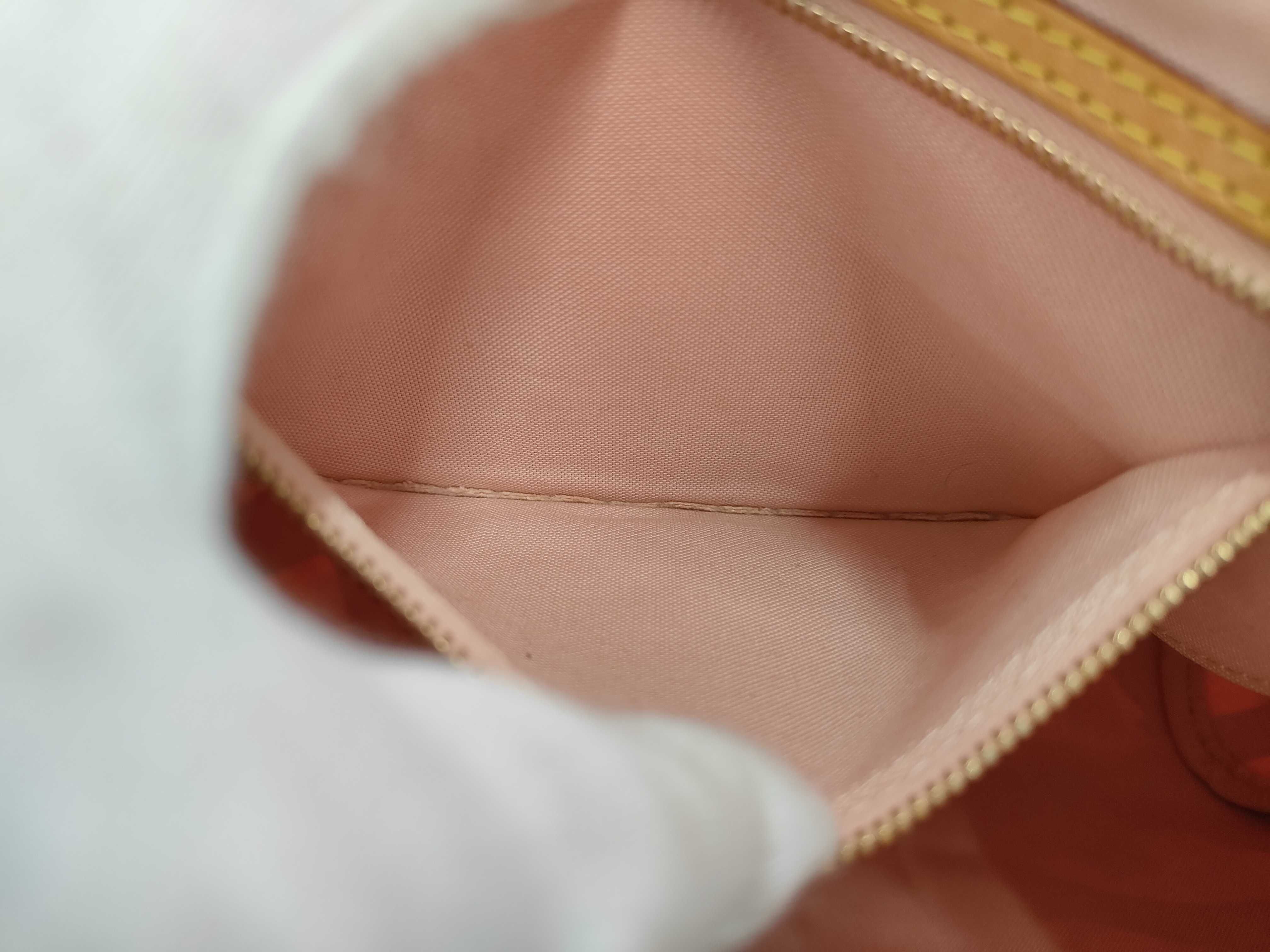LV Speedy Bandoulière 30 N41052 Azur Rose Ballerine Handbag — view 10