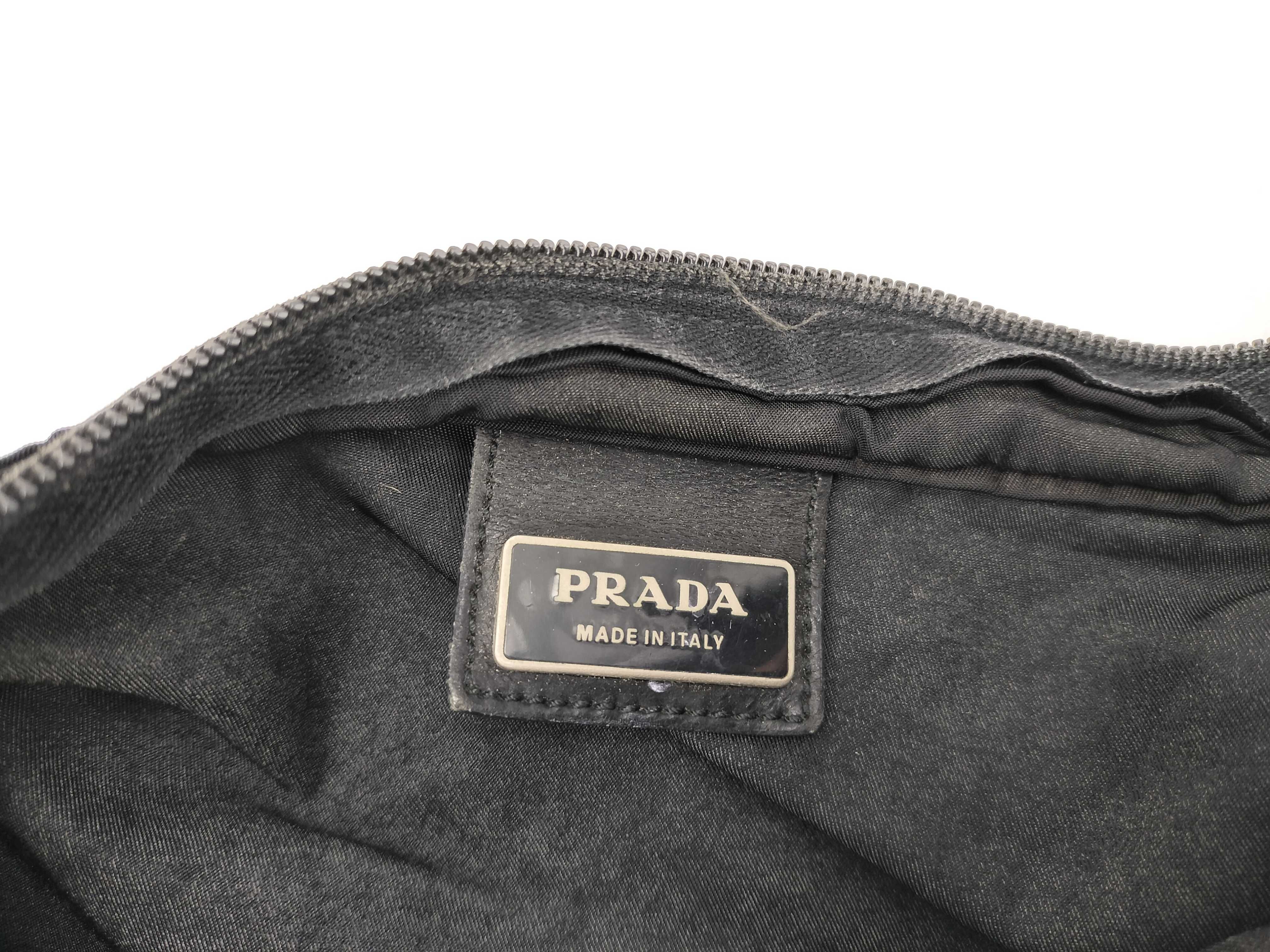 Nylon Shoulder Bag (Black, no gusset) — view 10
