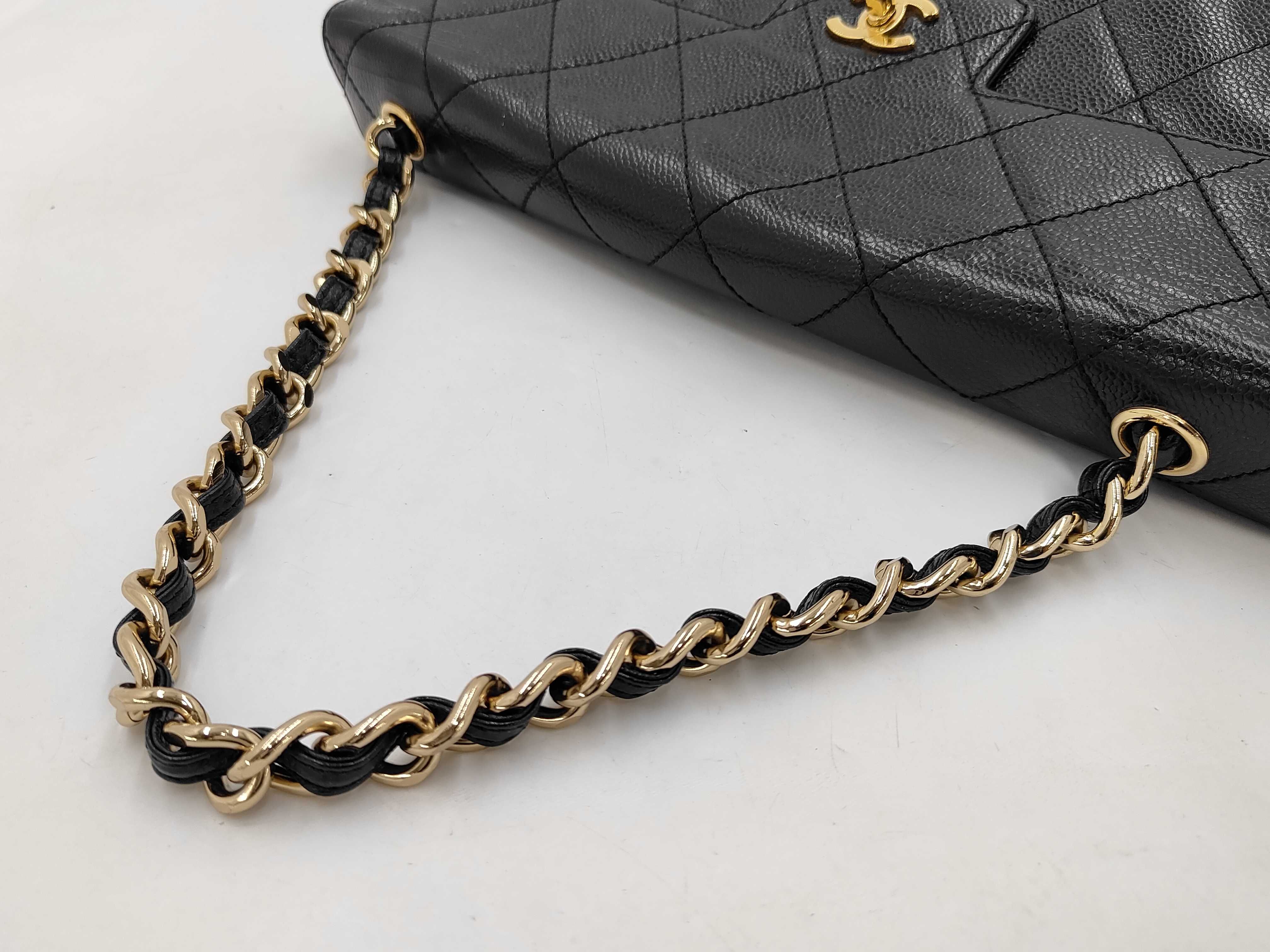 BAG CAVIAR SKIN COCOMARK TURNLOCK CHAIN ​​TOTE NO.6 W — view 3