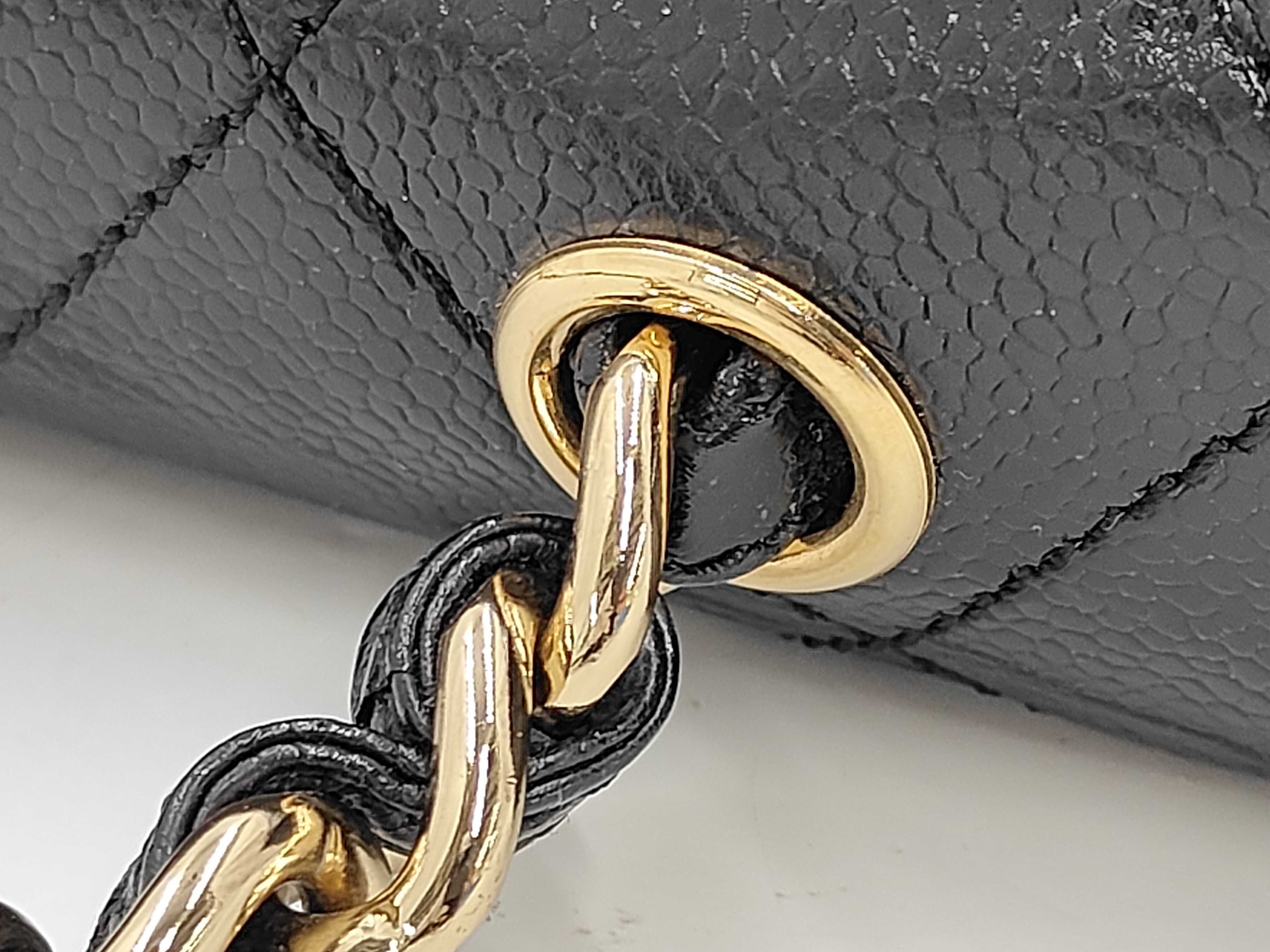 BAG CAVIAR SKIN COCOMARK TURNLOCK CHAIN ​​TOTE NO.6 W — view 5