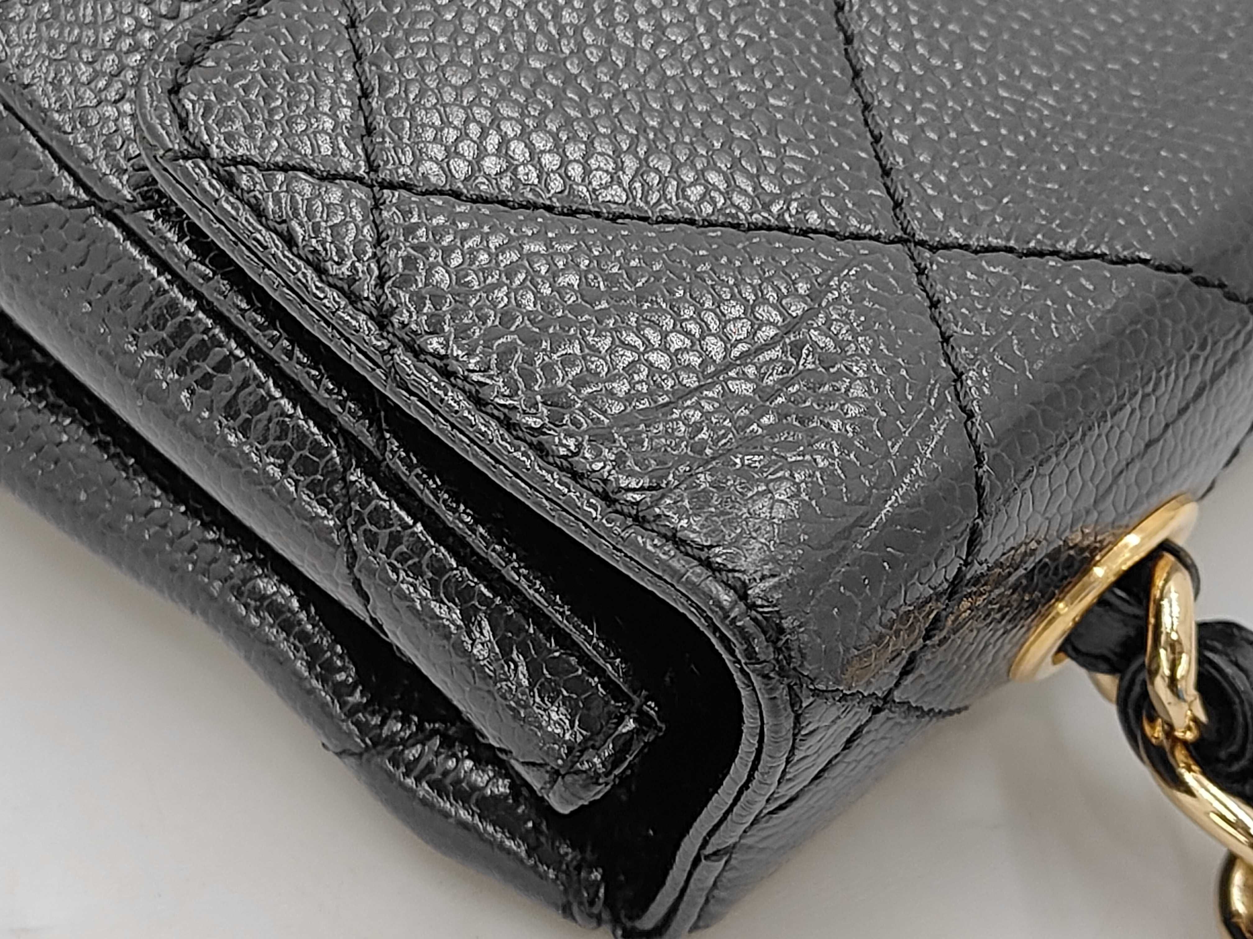 BAG CAVIAR SKIN COCOMARK TURNLOCK CHAIN ​​TOTE NO.6 W — view 8