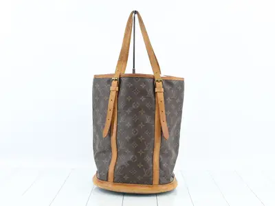 Bucket GM Tote Bag, Monogram, M42236, Leather