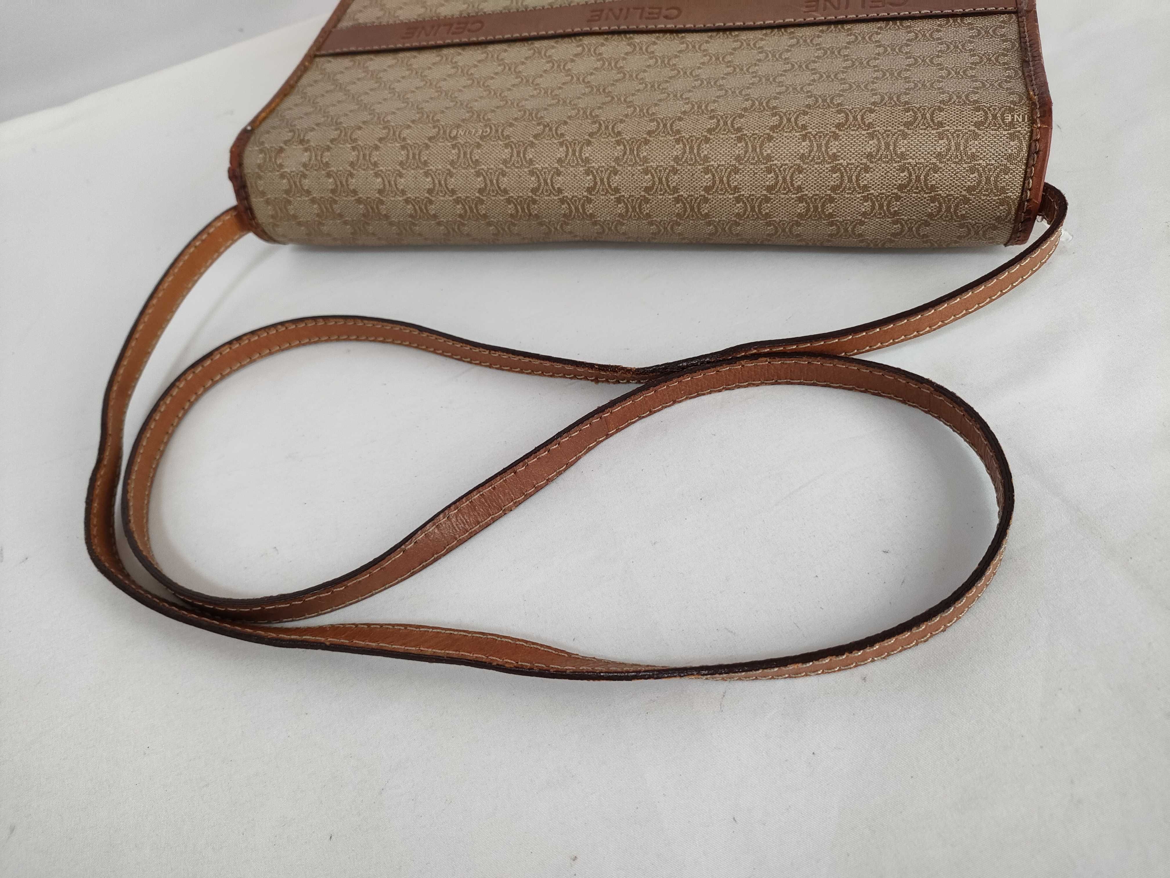 PVC Leather Brown Shoulder Bag — view 3