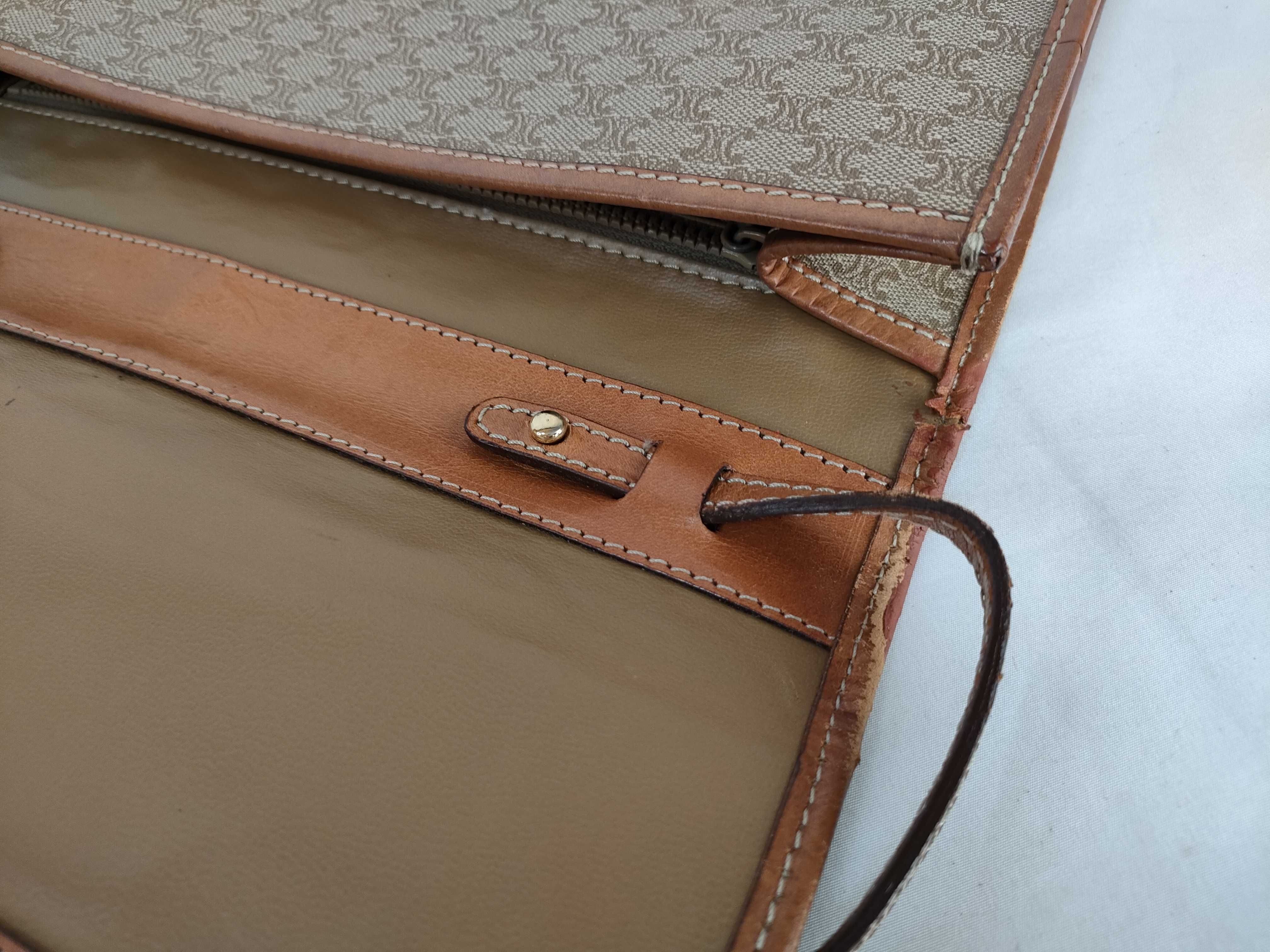 PVC Leather Brown Shoulder Bag — view 5