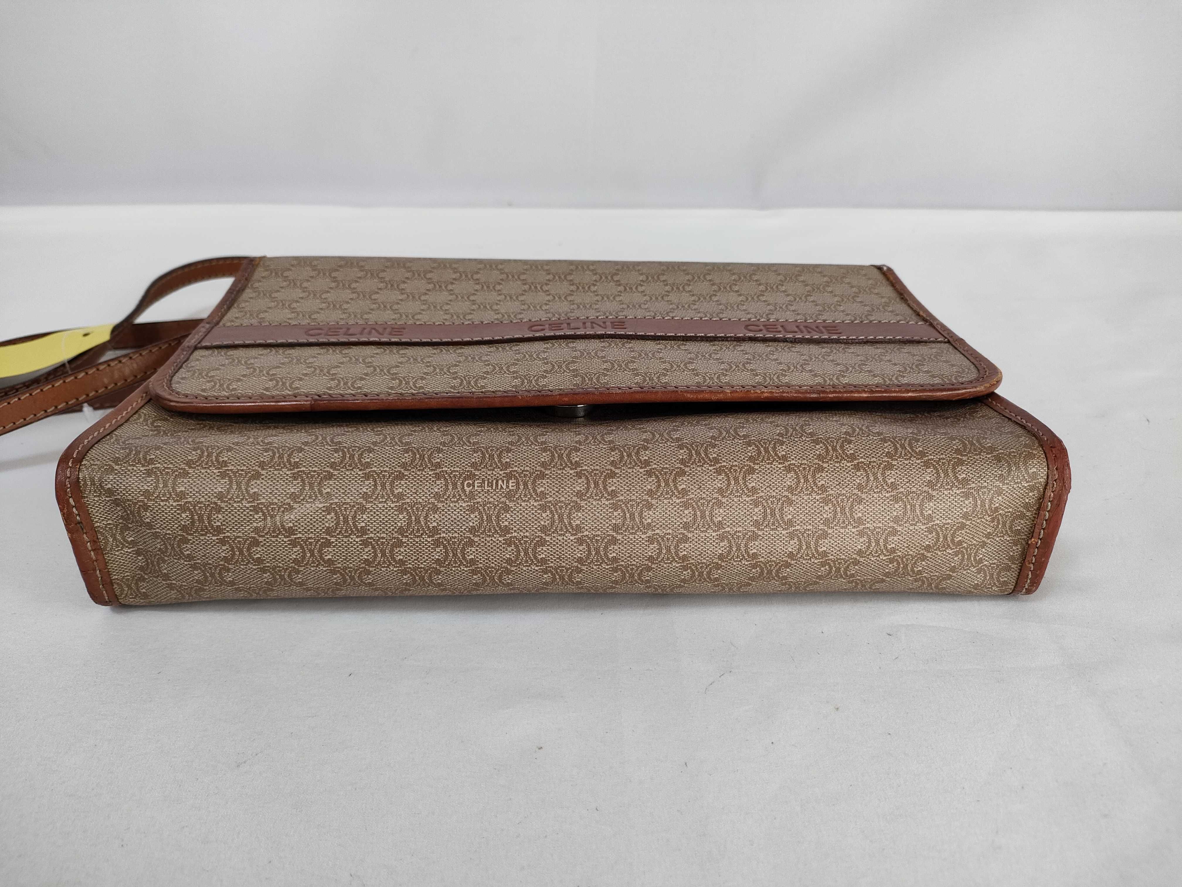 PVC Leather Brown Shoulder Bag — view 8