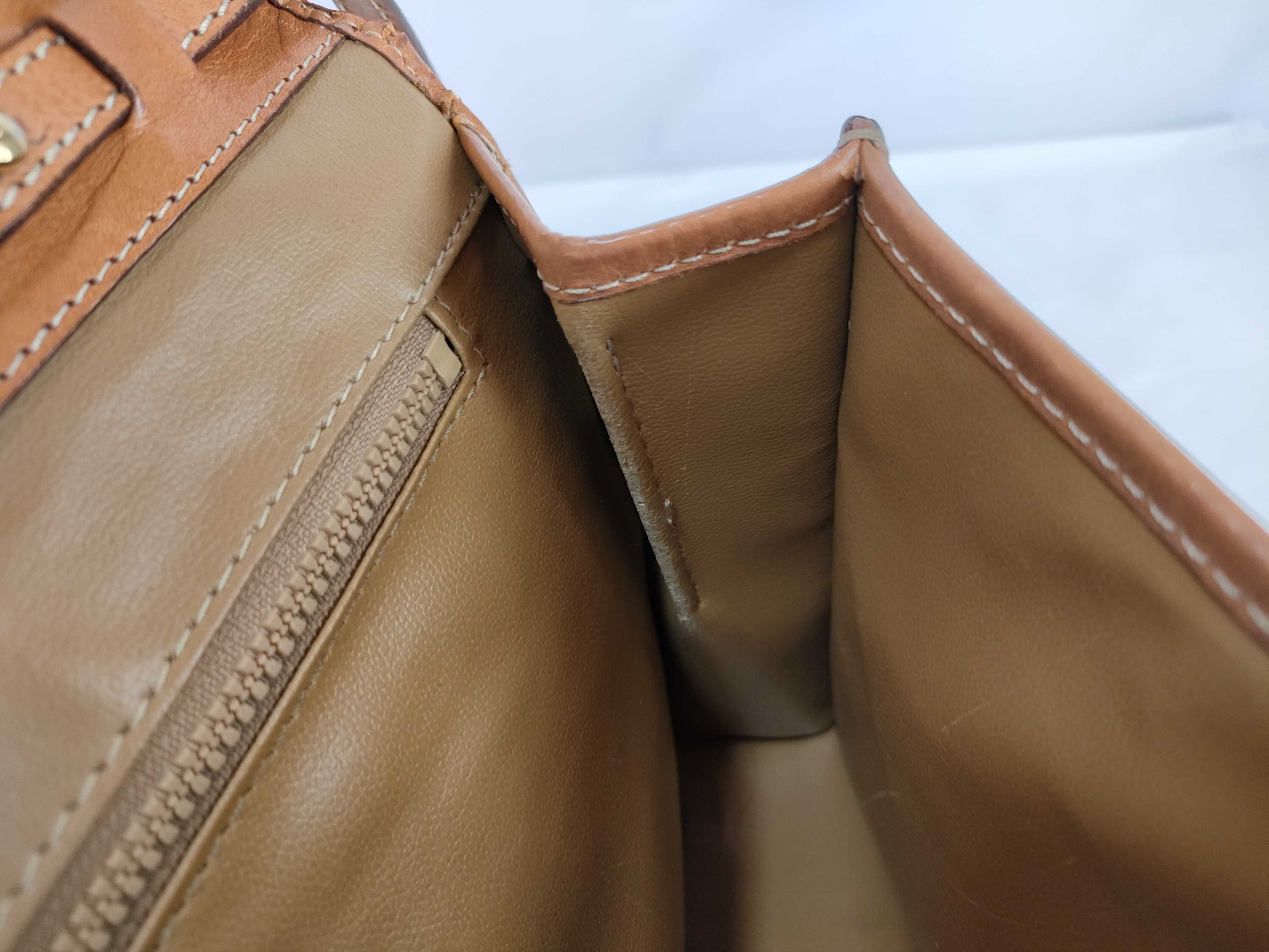 PVC Leather Brown Shoulder Bag — view 9
