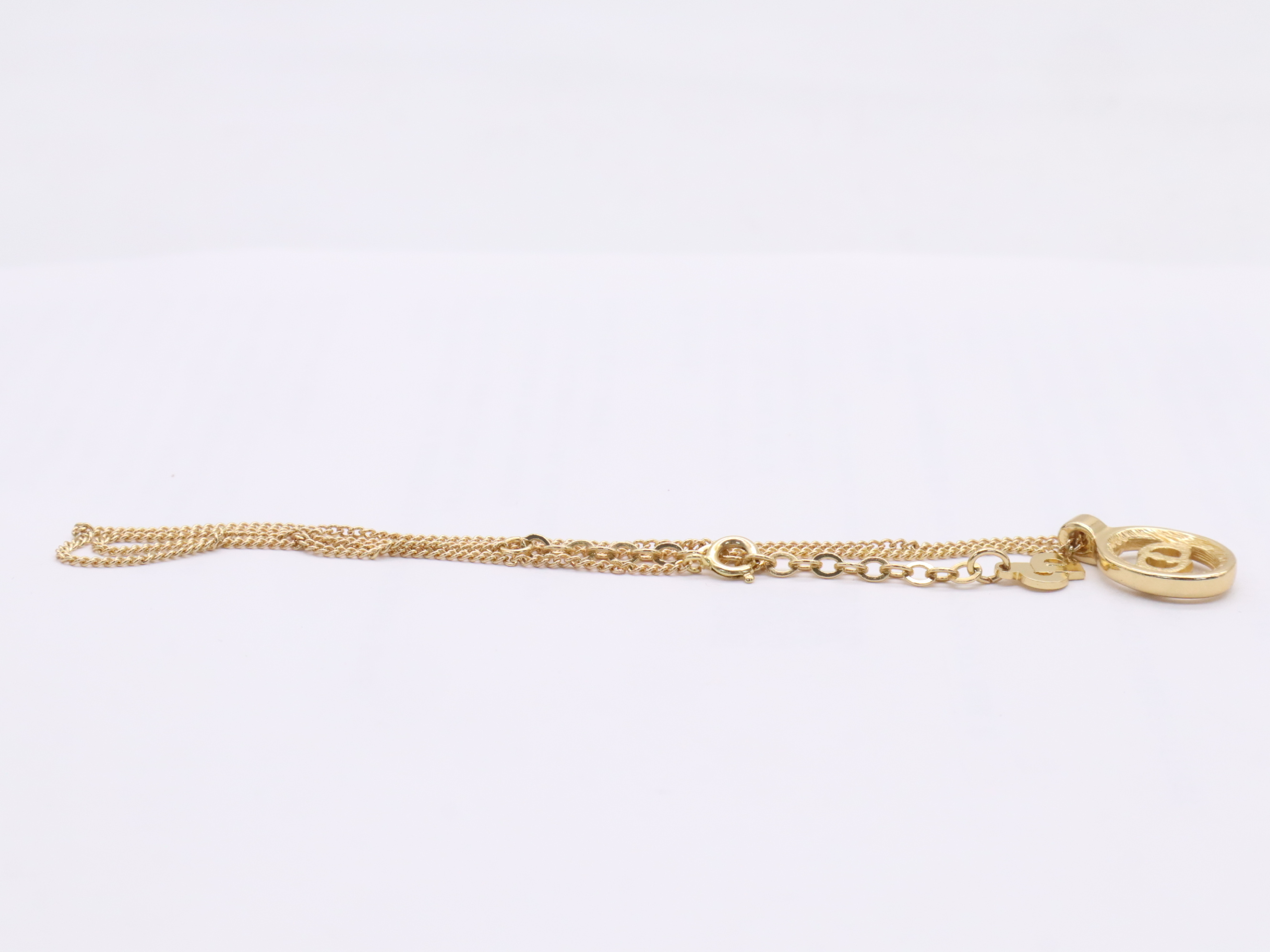 GP CD Logo Oval Top Necklace (with box) — view 3