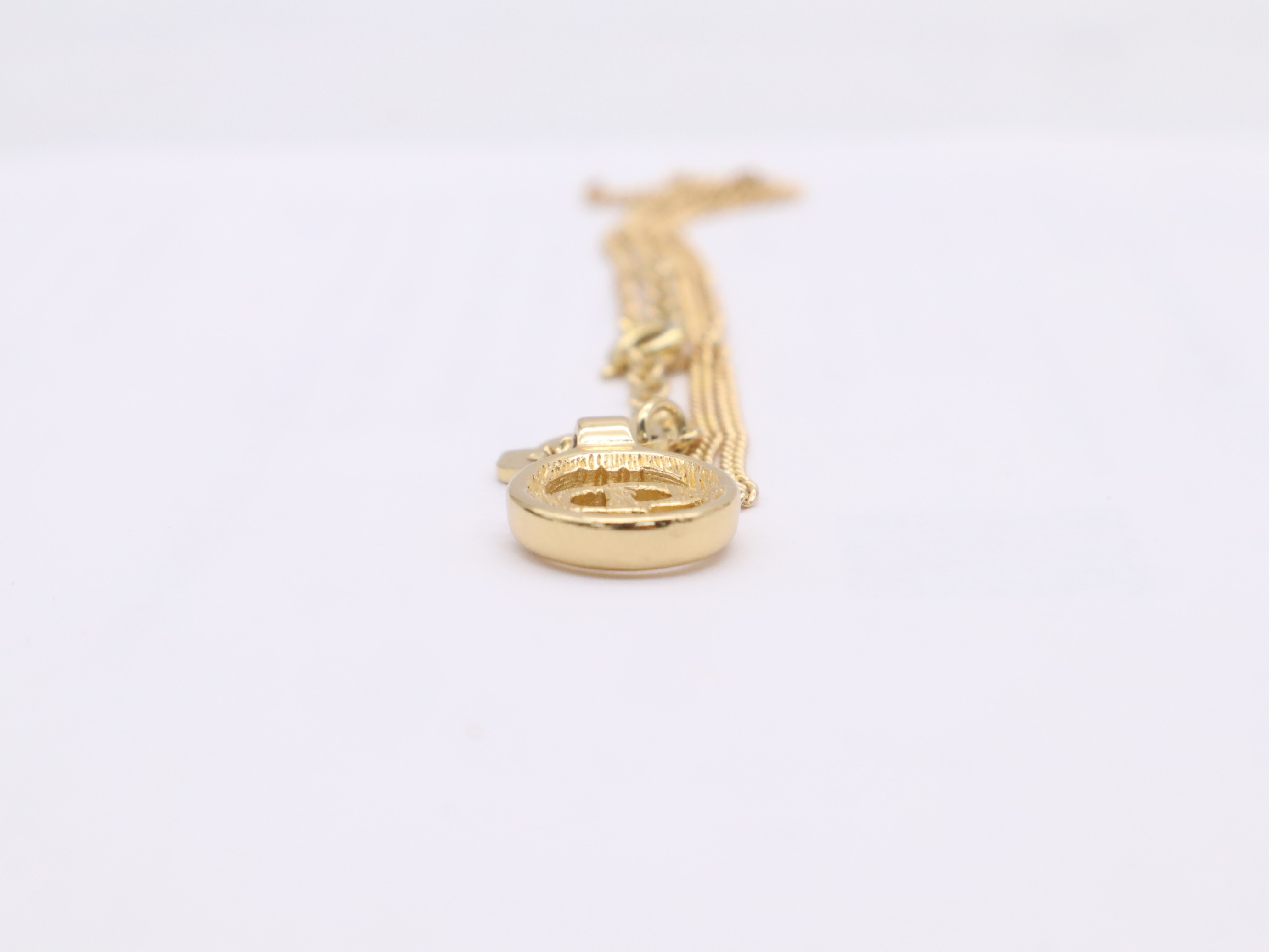 GP CD Logo Oval Top Necklace (with box) — view 4
