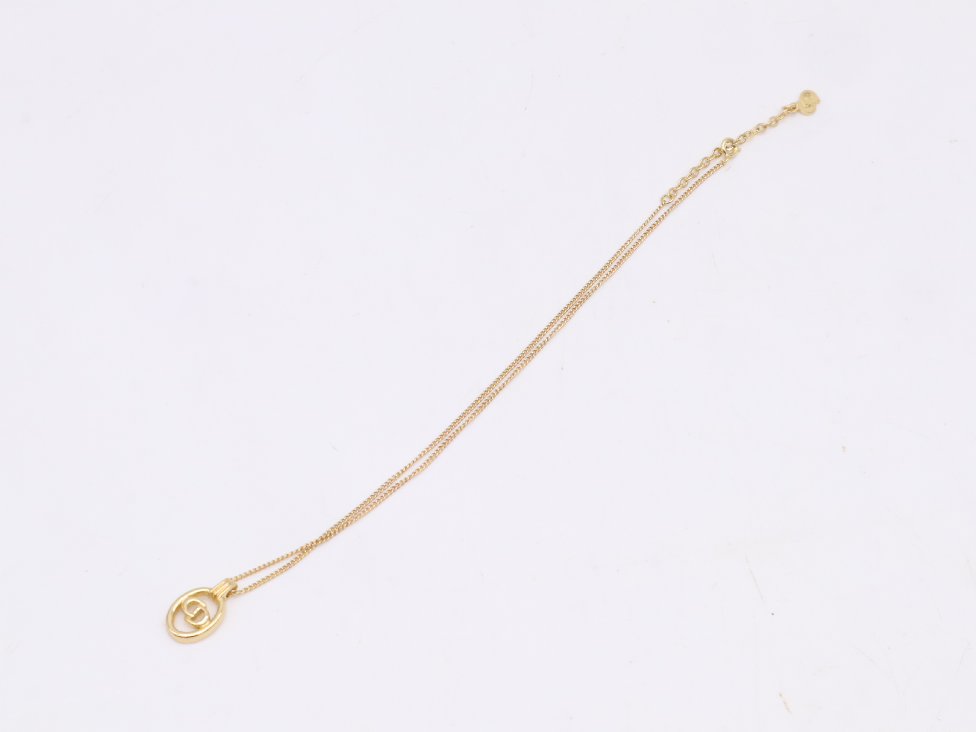 GP CD Logo Oval Top Necklace (with box) — view 6