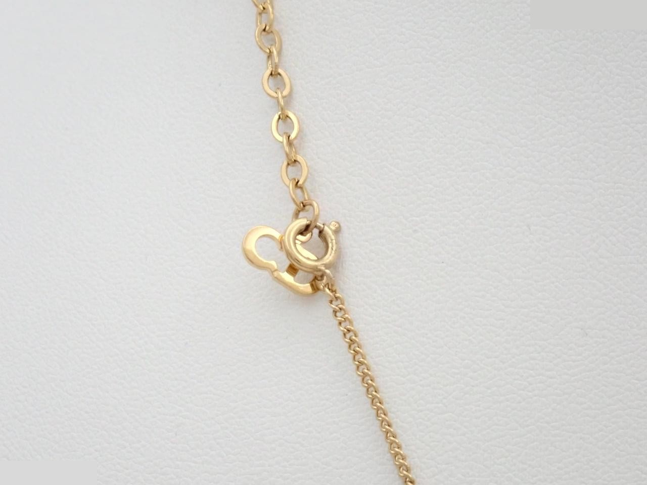Other lines: Precious metal necklace, logo, oval, gold, chain approximately 44cm. — view 2