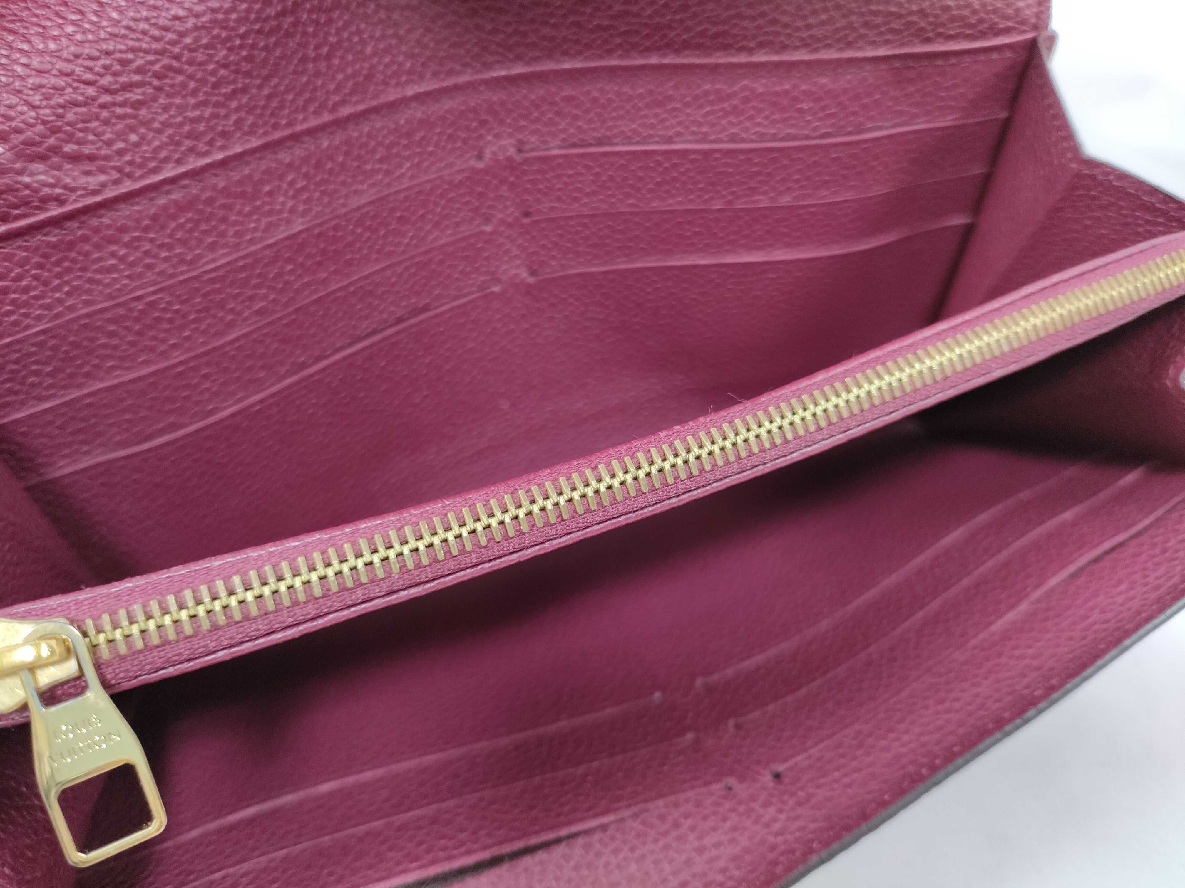 Monogram Empreinte Louis Vuitton Portefeuille Sarah Raisin M61183 Wallet — view 12