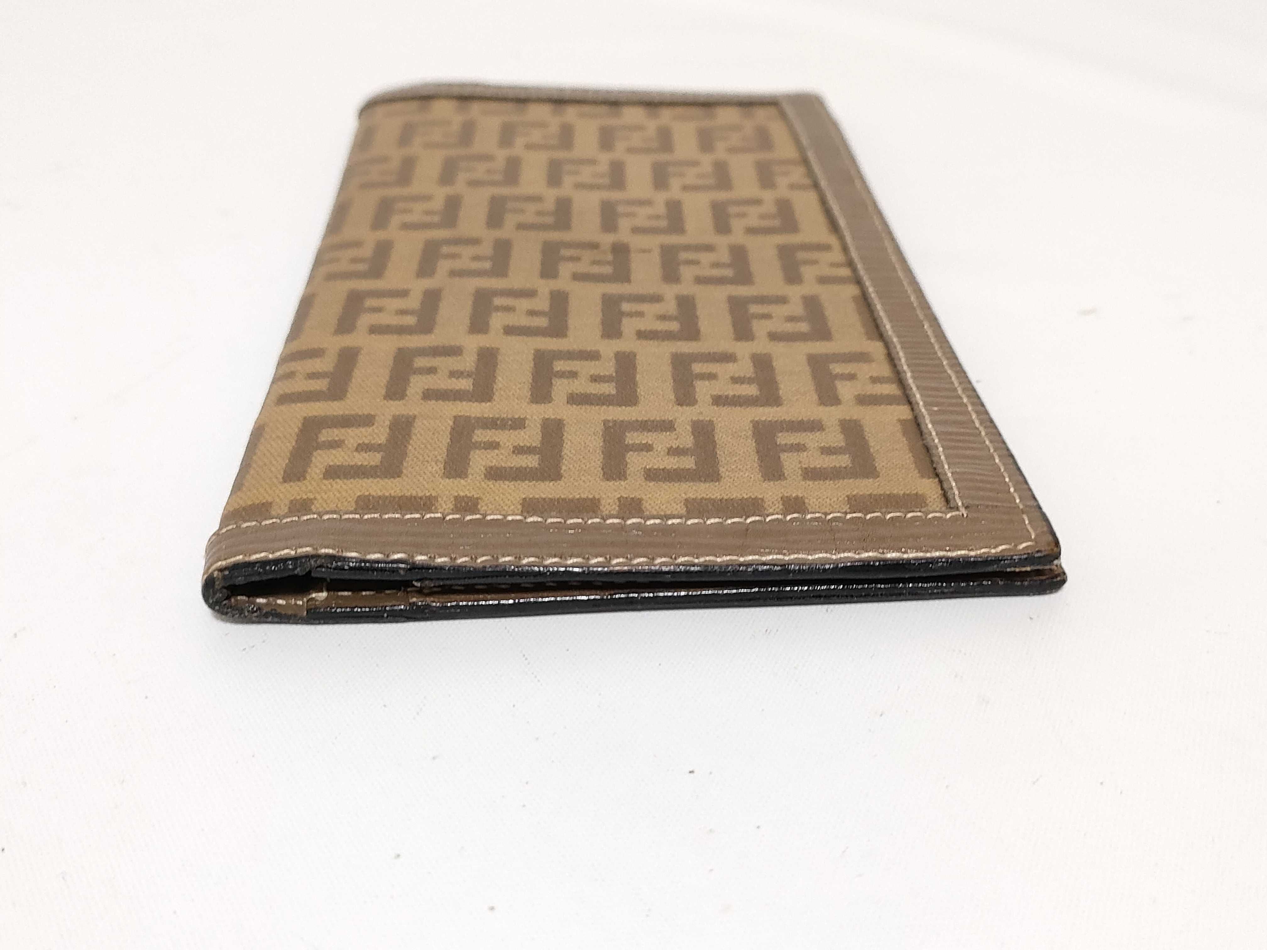Zucca pattern Fendi FF Zucca long wallet billfold — view 3