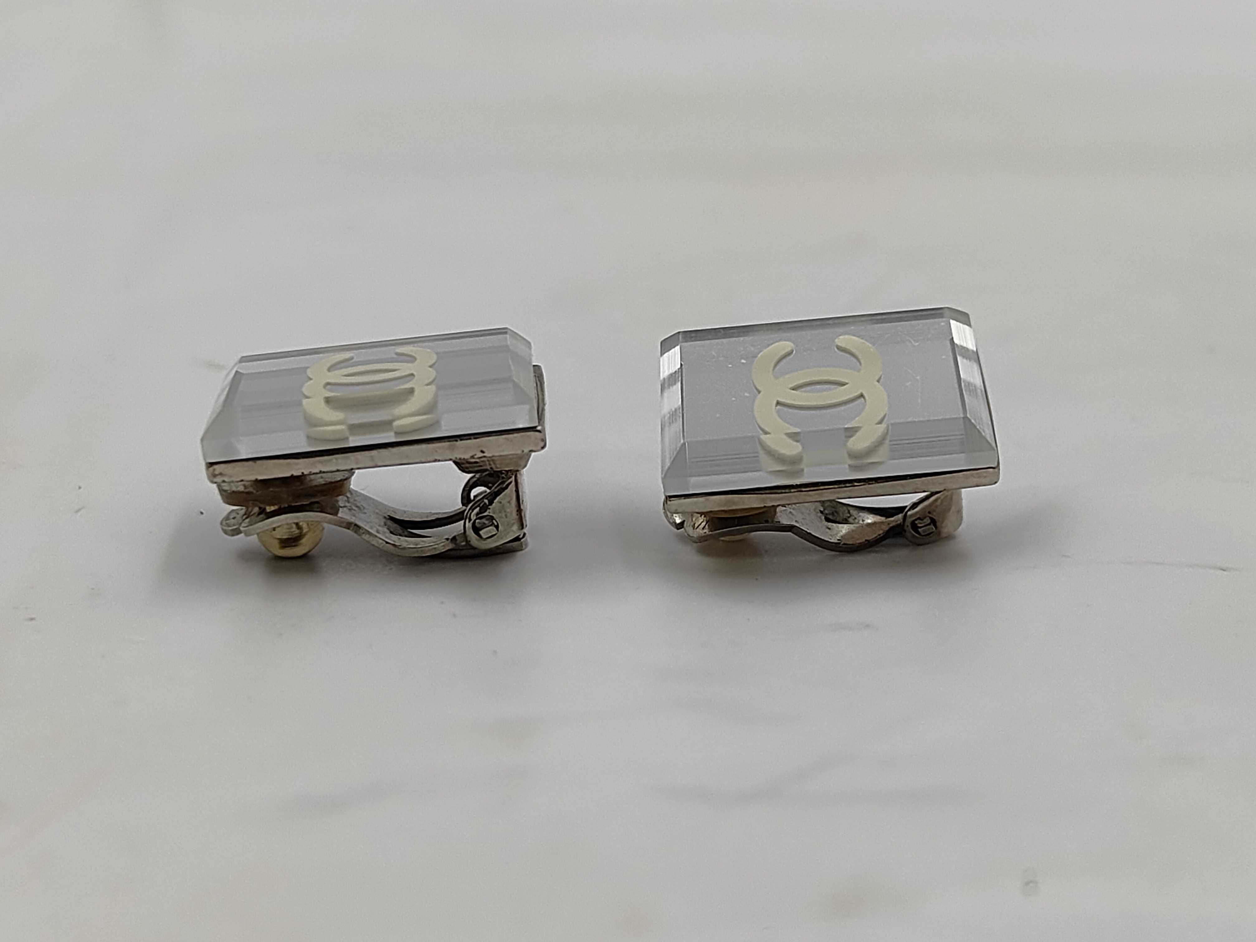 Coco Mark Plate Square Earrings 03C Earrings — view 3
