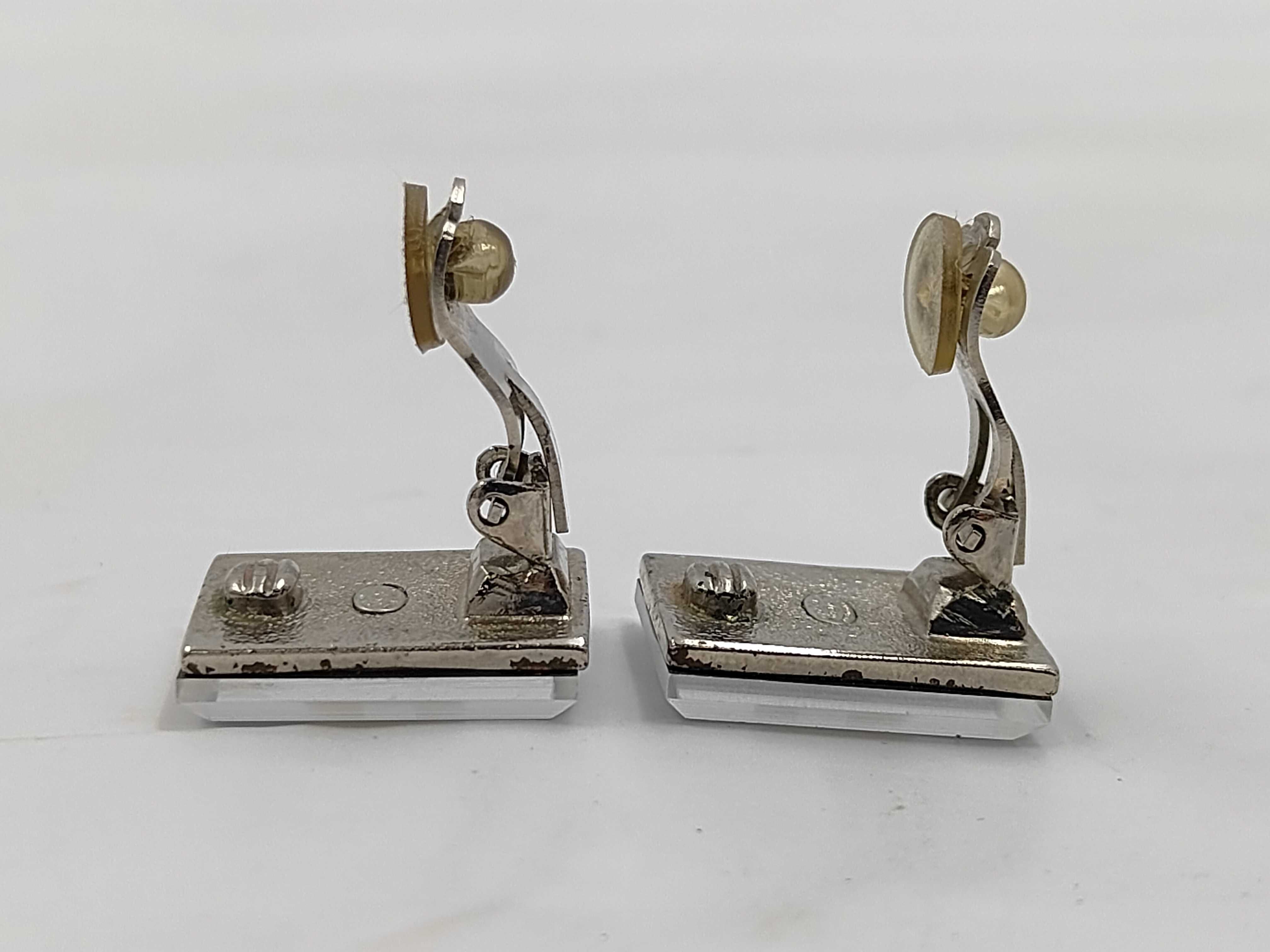 Coco Mark Plate Square Earrings 03C Earrings — view 4