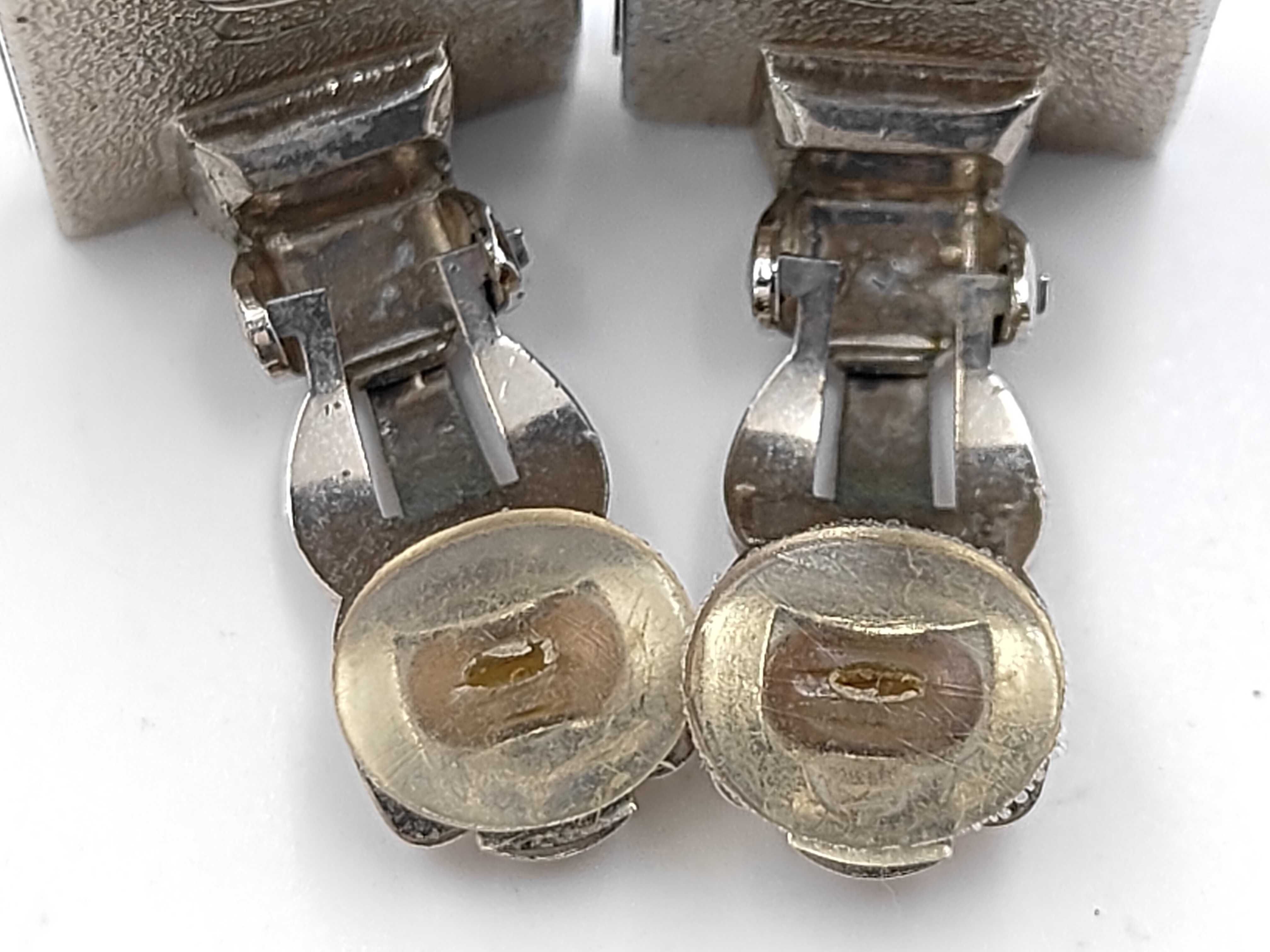 Coco Mark Plate Square Earrings 03C Earrings — view 9