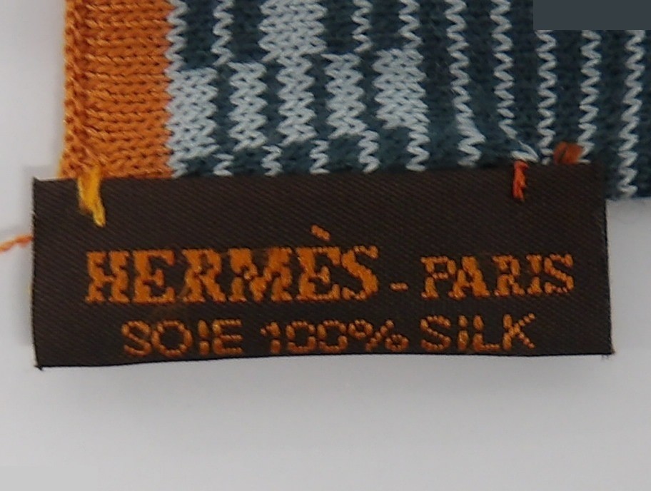 stole, 100% silk, with tag, H pattern. — view 3