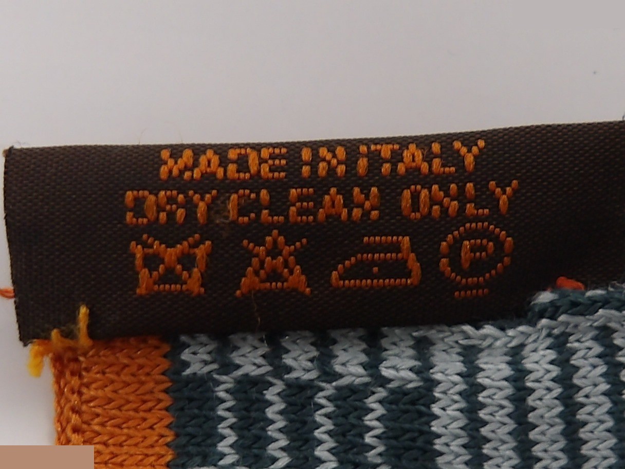 stole, 100% silk, with tag, H pattern. — view 4