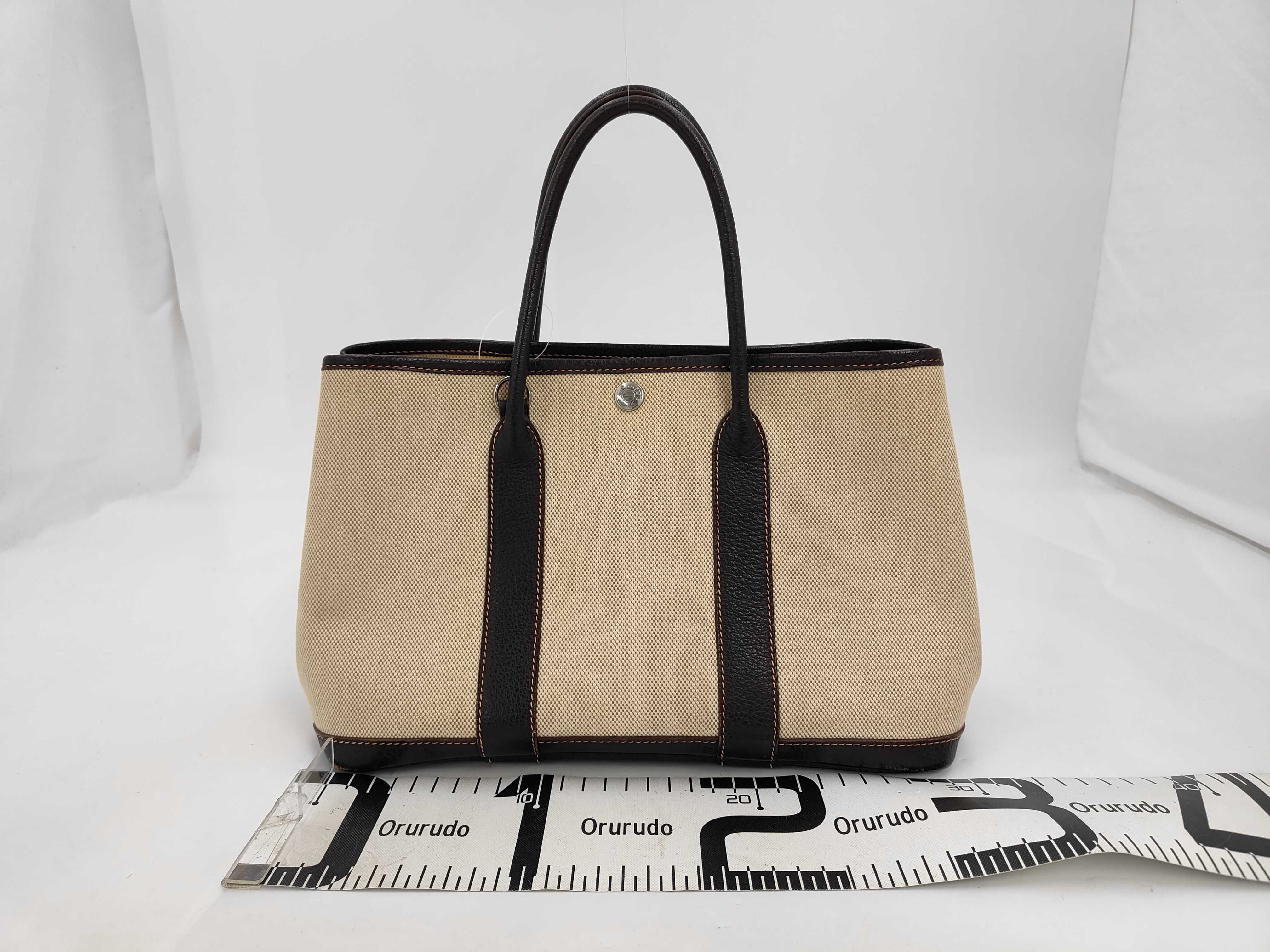 Garden Party TPM 30 Toile Ash Leather Tote Bag — view 2