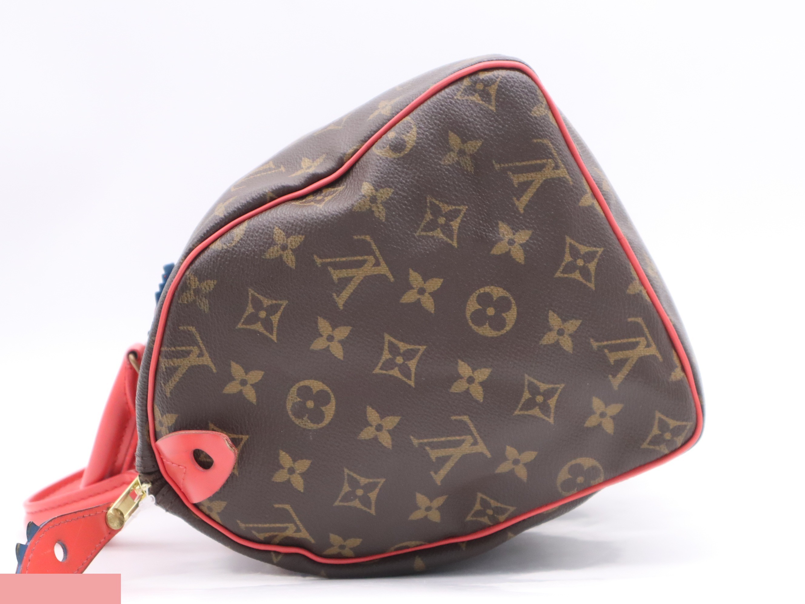 Monogram Speedy 30 Totem Flamingo - Includes padlock, 2 keys, and clochette. — view 3