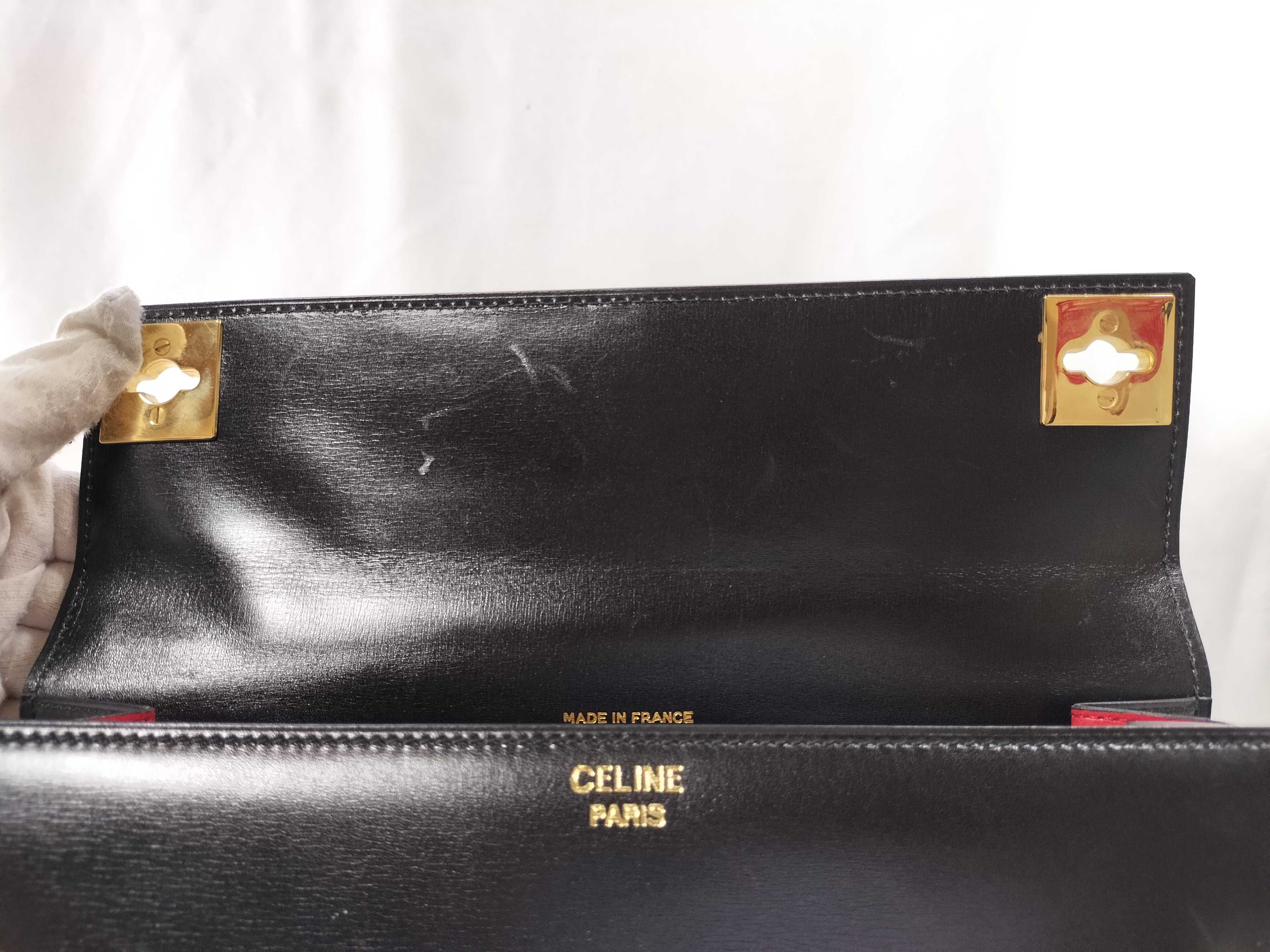 Vintage Gancini Hardware Calfskin Black Handbag — view 8
